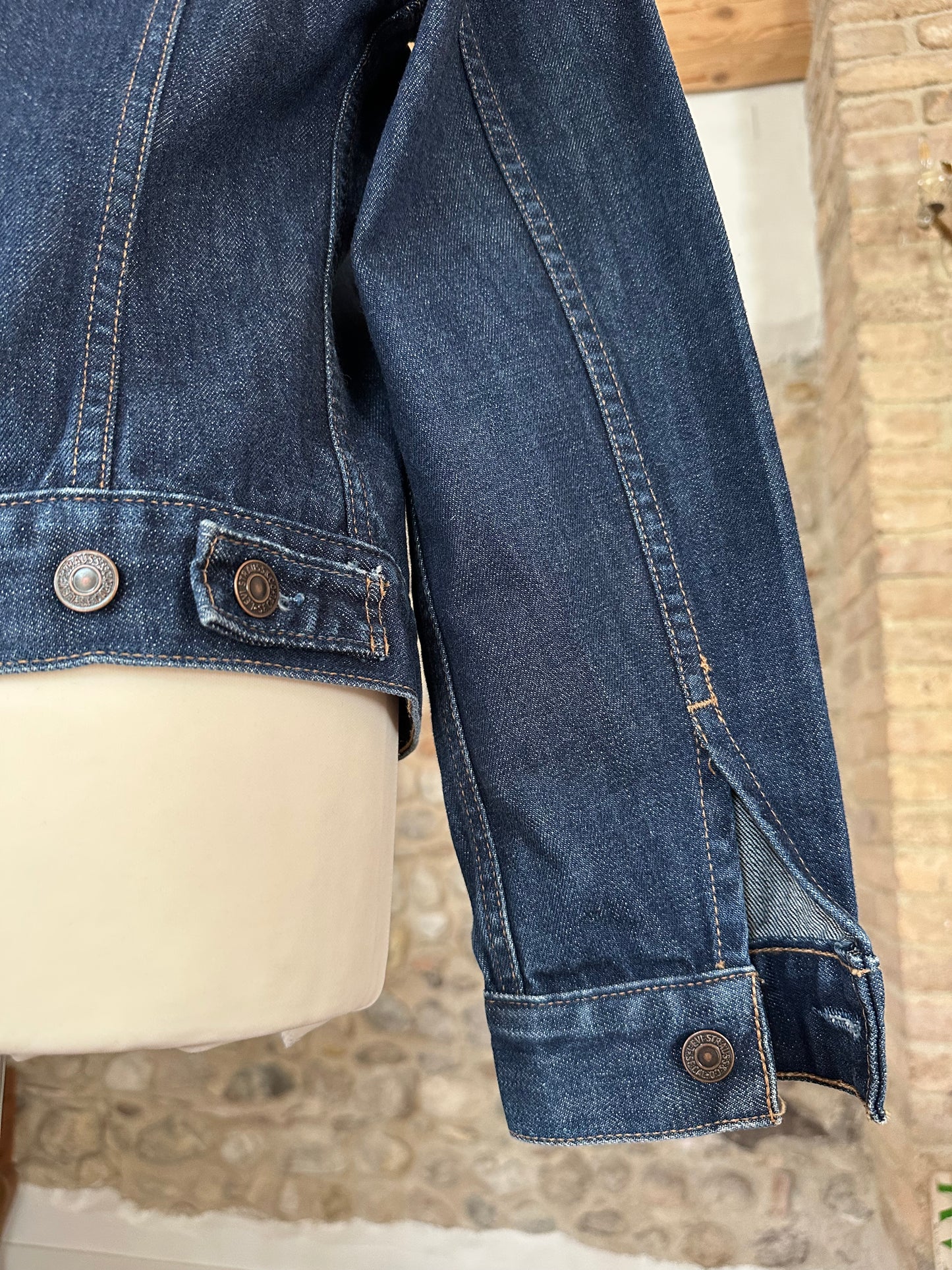 Giacca Levi’s in Jeans Anni 2000 Blu Scuro Tg.40/42