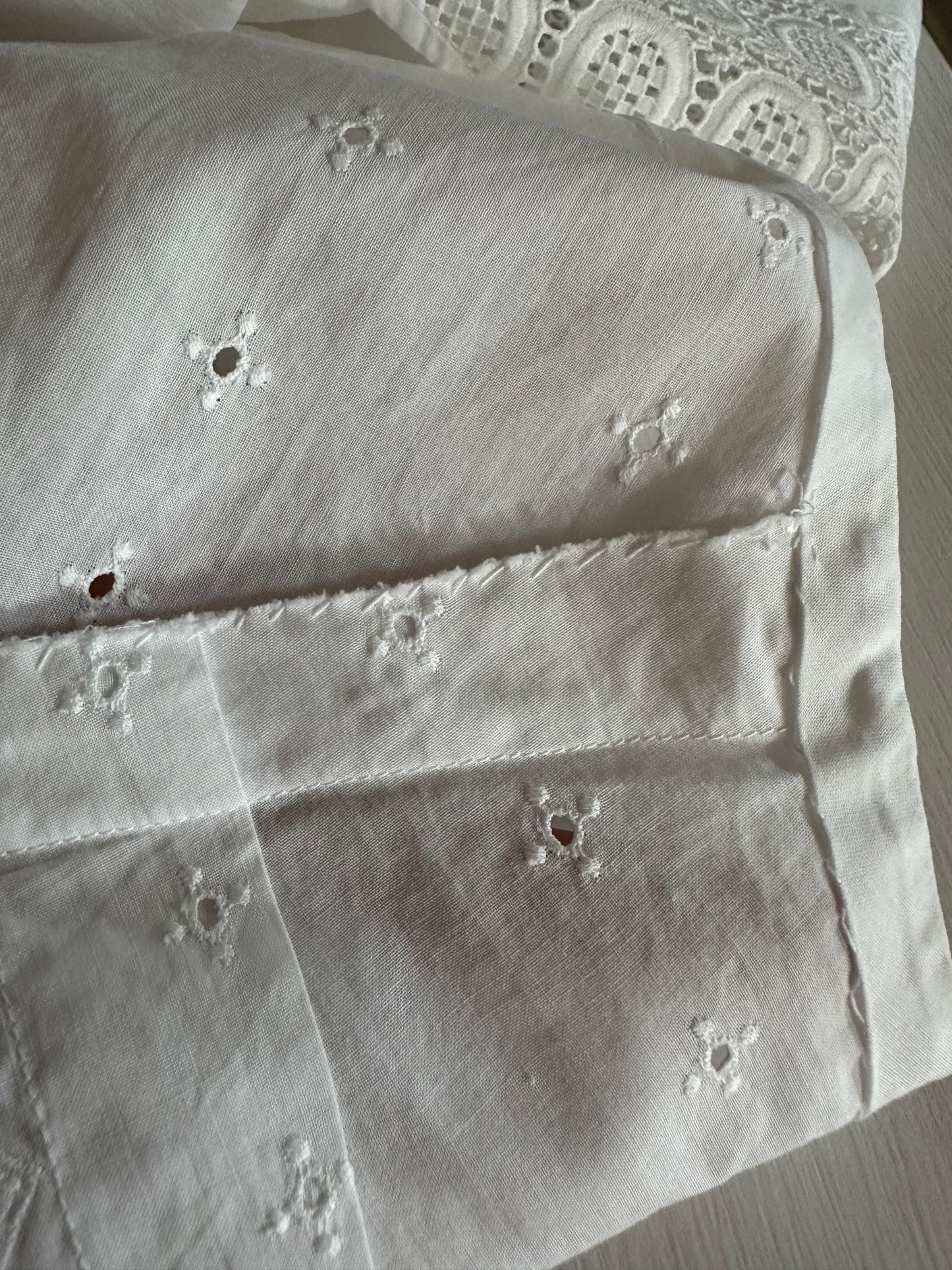 Camicetta Smanicata Vintage Anni ‘60 Sartoriale in Cotone Bianca Tg.44/46