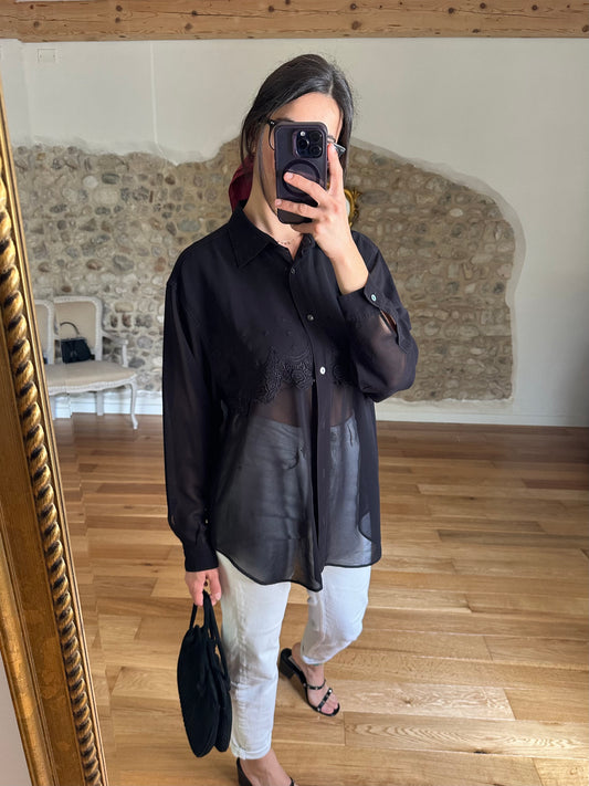 Camicia Pennyblack Seta Nera Tg.46/48/50