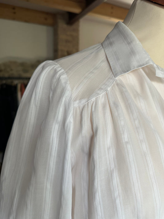 Camicia Anni ‘80 in Cotone Bianca Tg.40