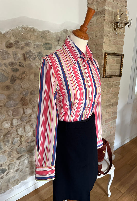 Camicia Etro in Cotone a Righe Multicolor Tg.40/42