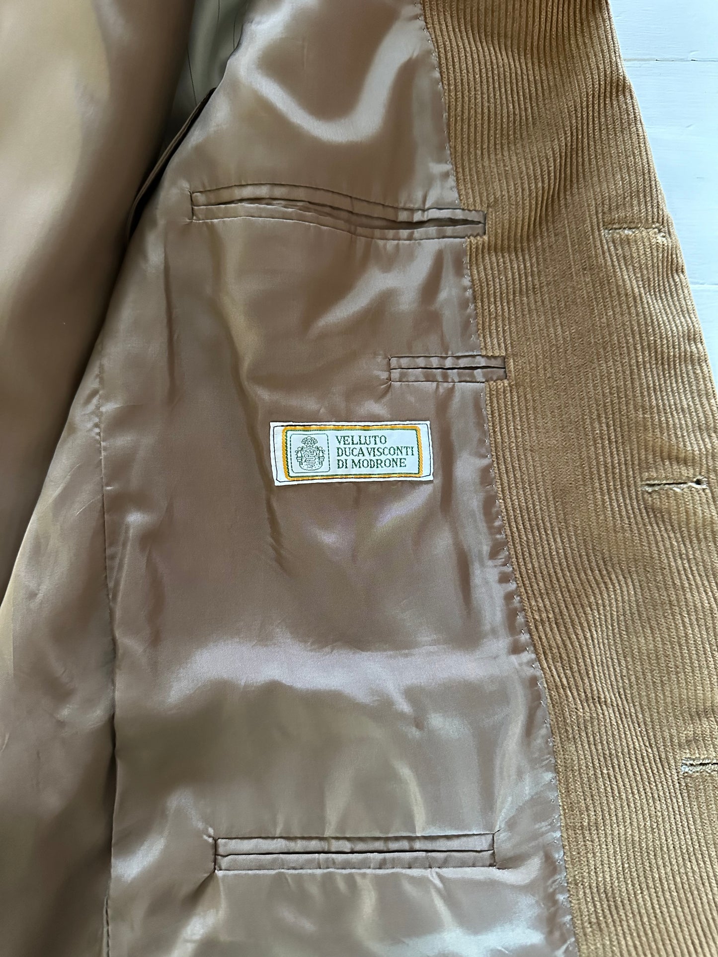 Giacca Velluto Coste Cammello Tg.44/46