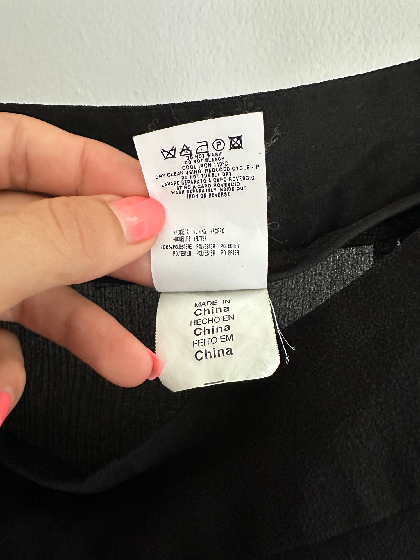 Gonna Moschino Jeans in Seta Nera Tg.38/40