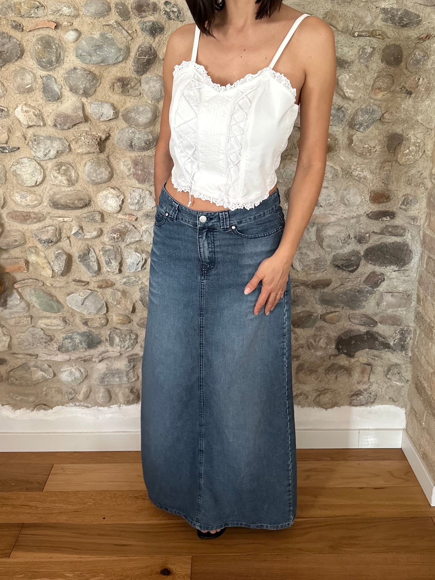 Gonna Lunga in Jeans Miss Sixty a Vita Bassa Tg.38/40