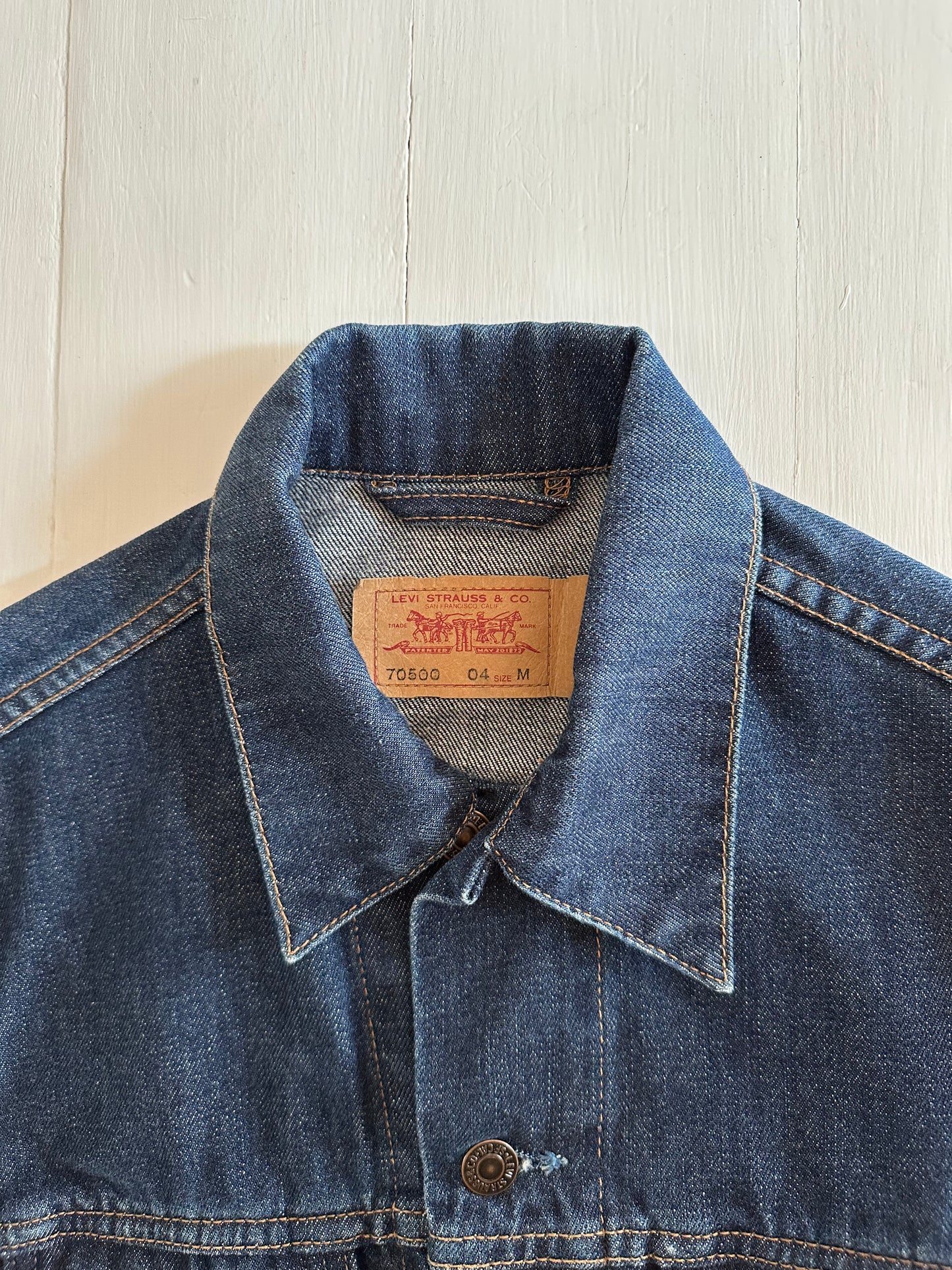 Giacca Levi’s in Jeans Anni 2000 Blu Scuro Tg.40/42