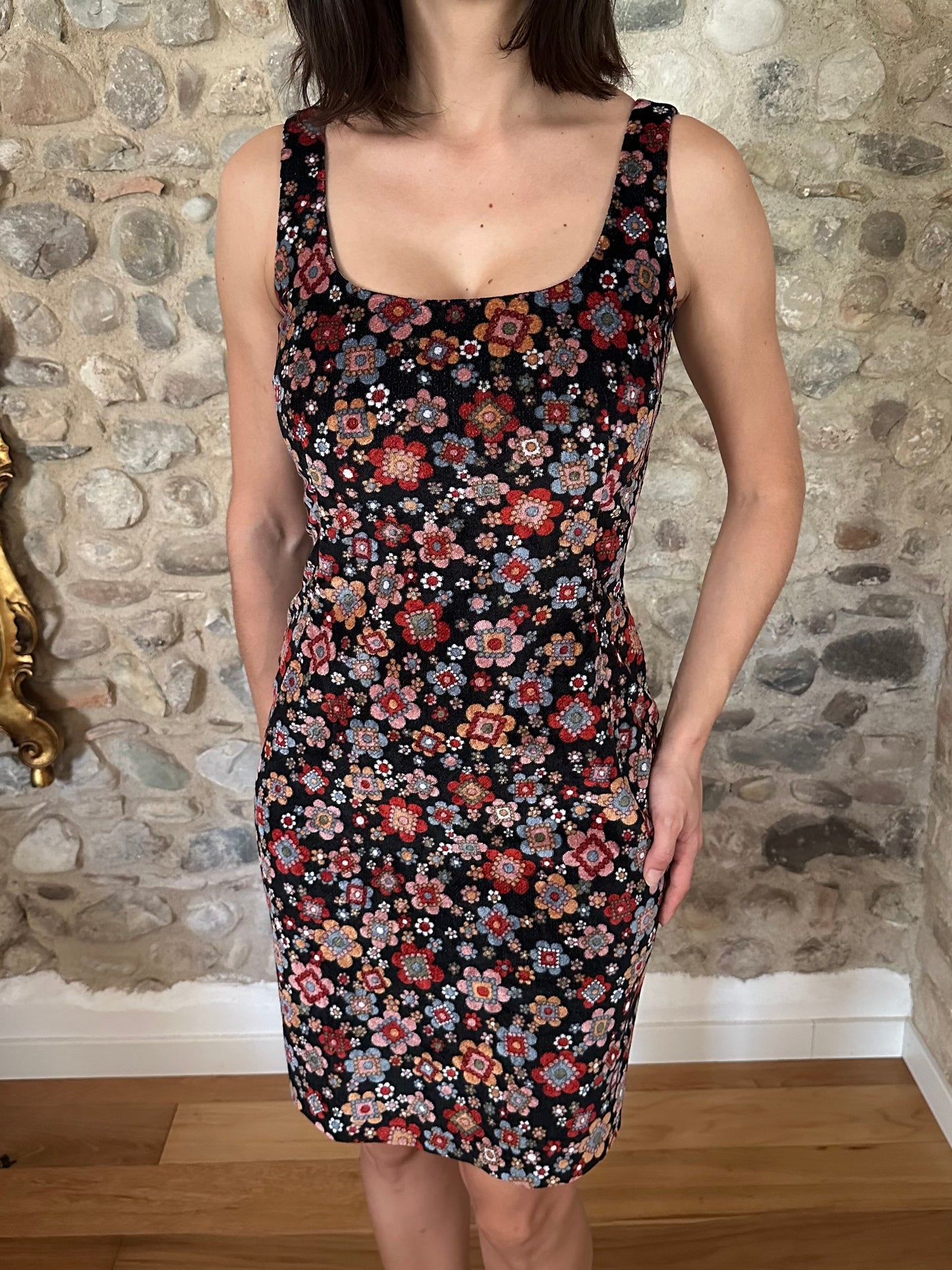 Abito D&G Tubino Vintage Anni ‘90 Fantasia Floreale