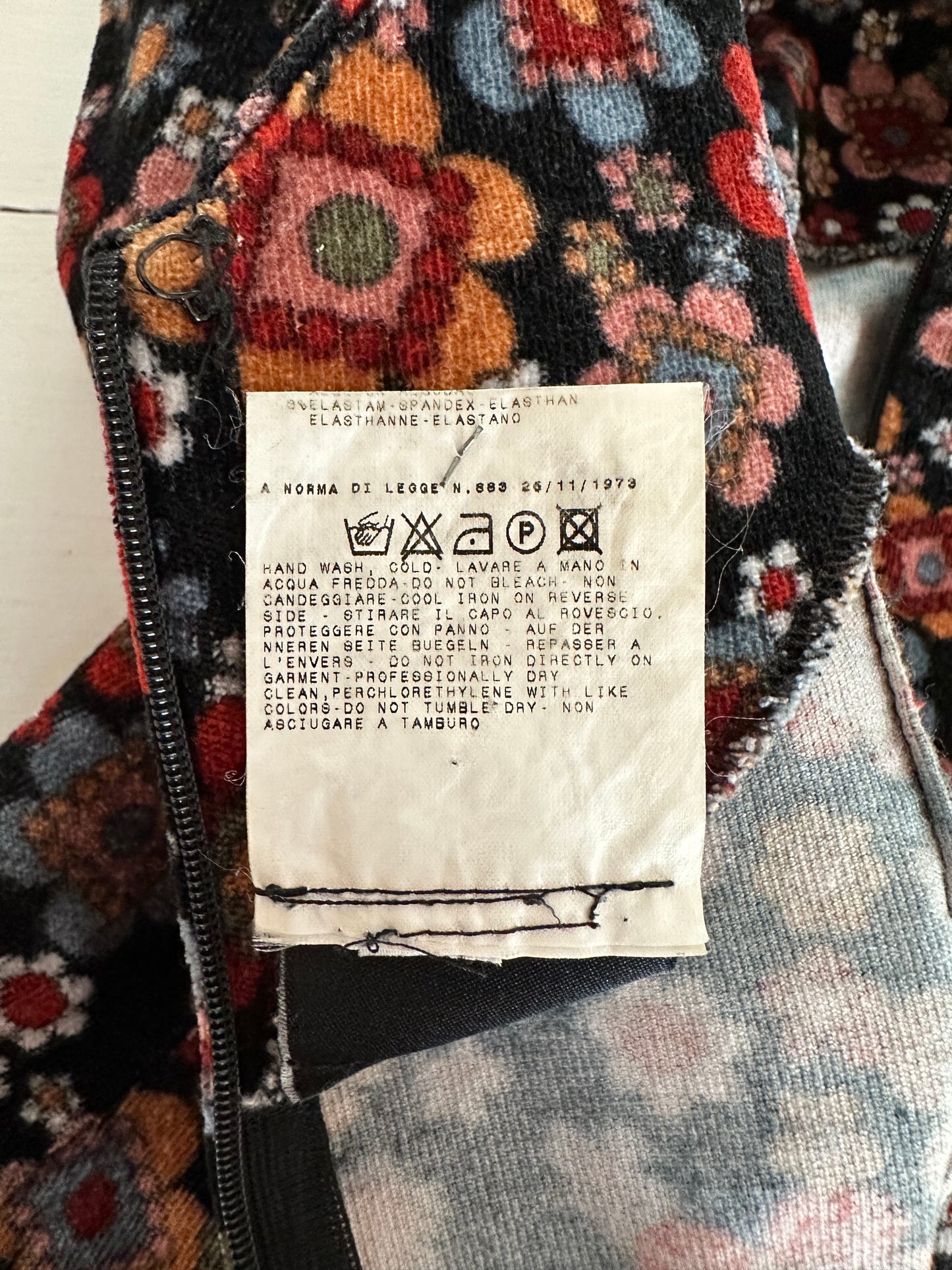 Abito D&G Tubino Vintage Anni ‘90 Fantasia Floreale