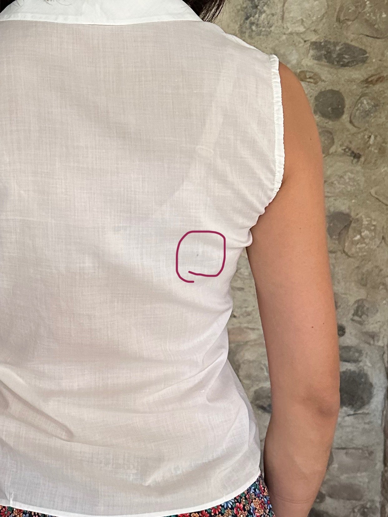 Camicia Anni ‘80 in Cotone Bianco Tg.40