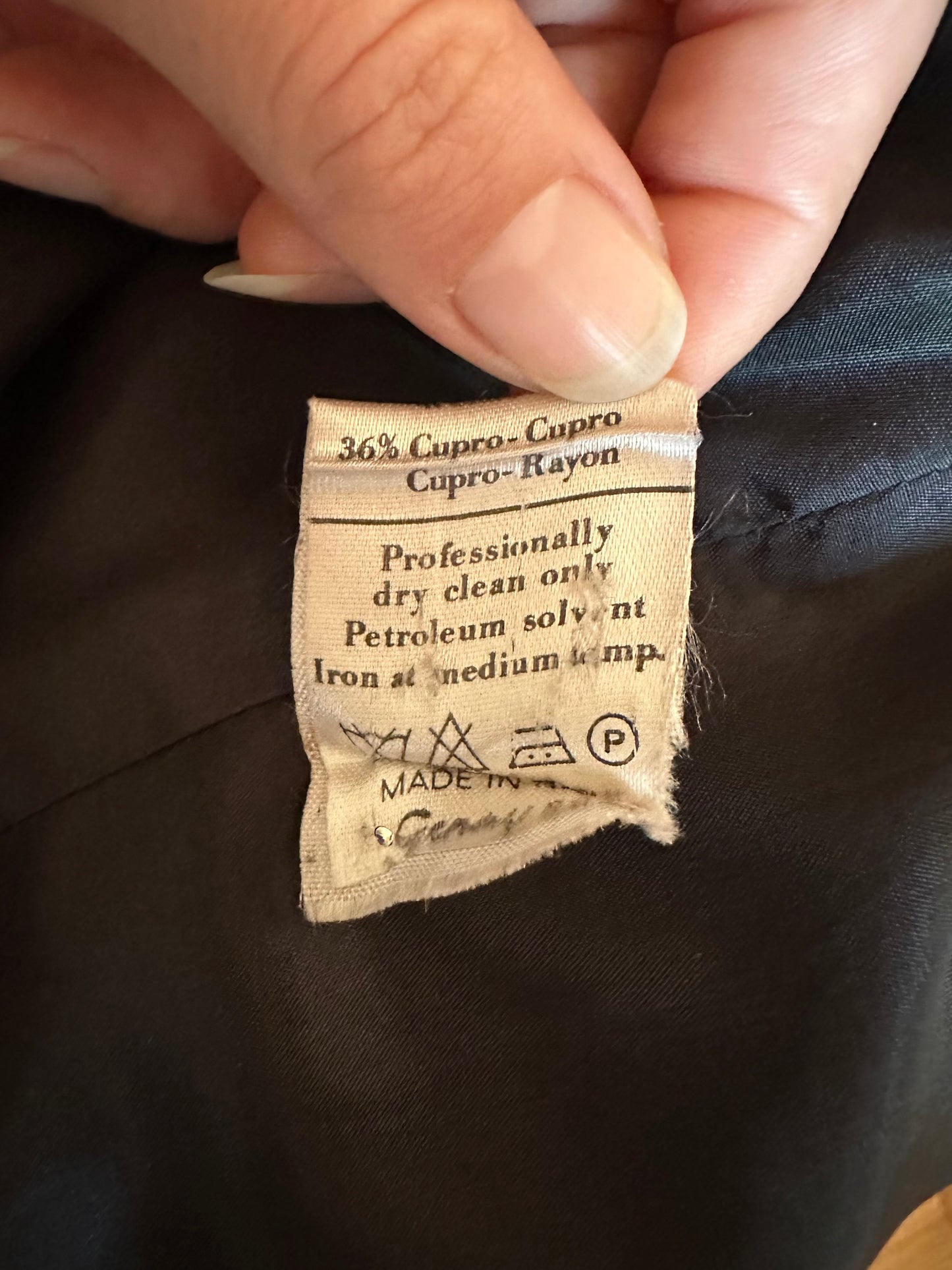 Giacca Genny Vintage Anni ‘80 in Lana Nera Tg.42