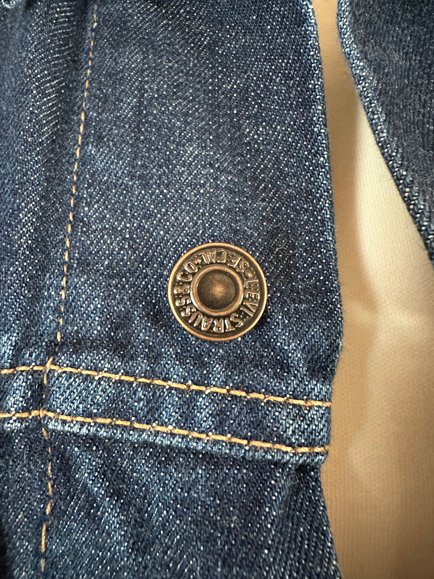 Giacca Levi’s in Jeans Anni 2000 Blu Scuro Tg.40/42