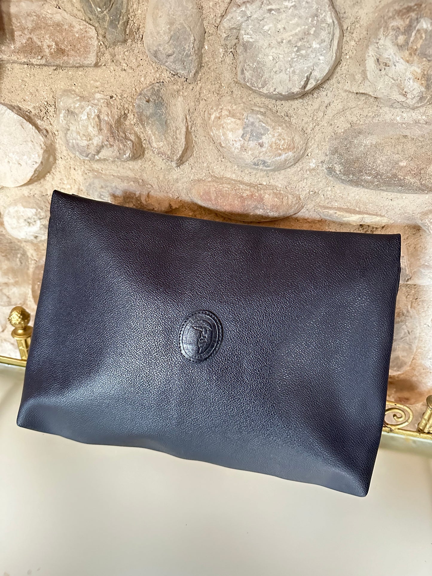 Pochette Vintage Trussardi Blu