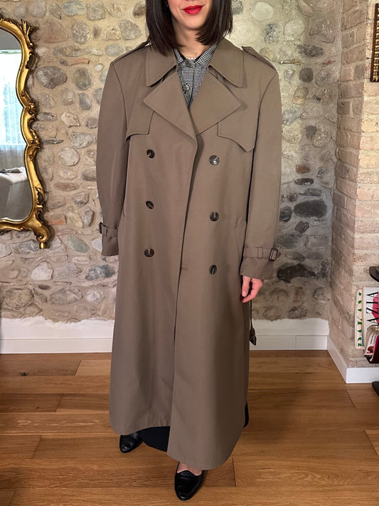 Trench Vintage Nino Anni ‘70 Tortora Scuro Tg.46/48