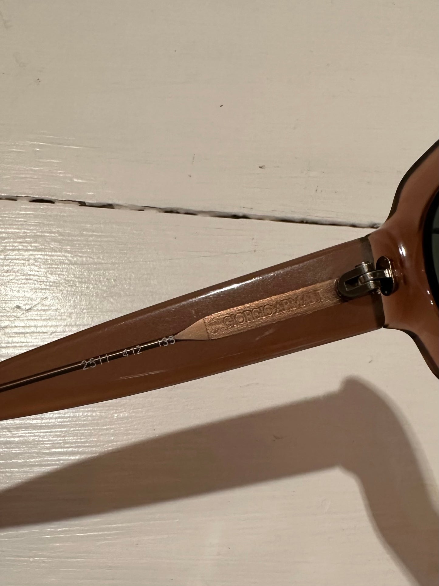Occhiali da Sole Giorgio Armani Anni 2000 Malva Talpa