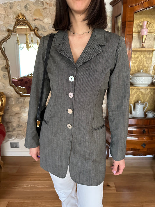 Giacca Vintage Les Copains anni ‘80/‘90 a Righe Tg.40/42