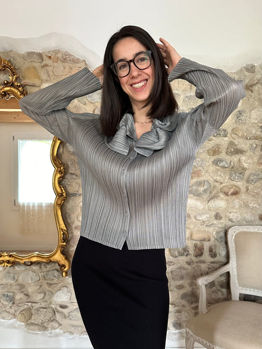 Camicia Pleats Please Issey Miyake Grigia