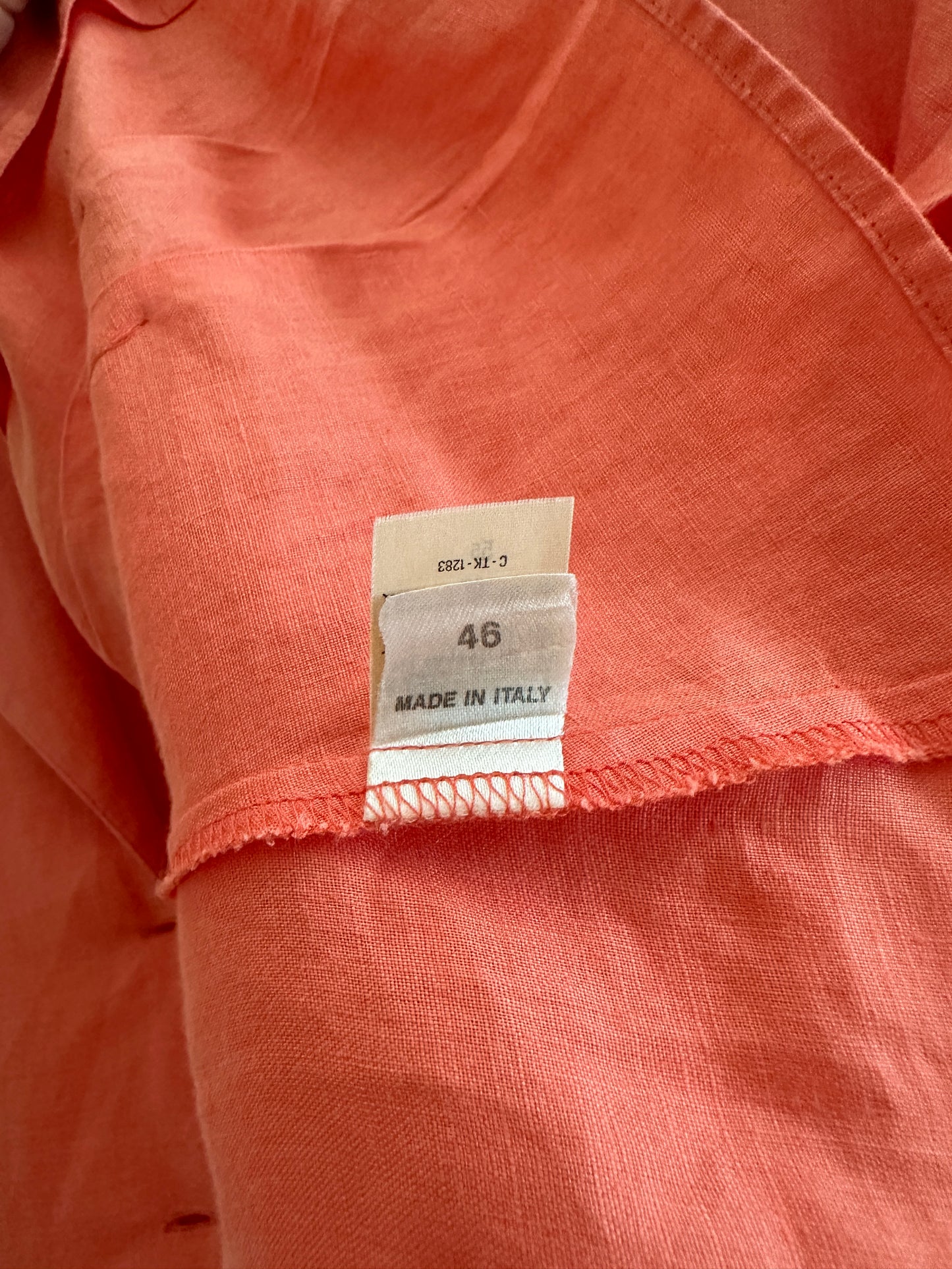 Blusa Pennyblack in Lino Anni ‘90 Rosa Salmone Tg.44/46