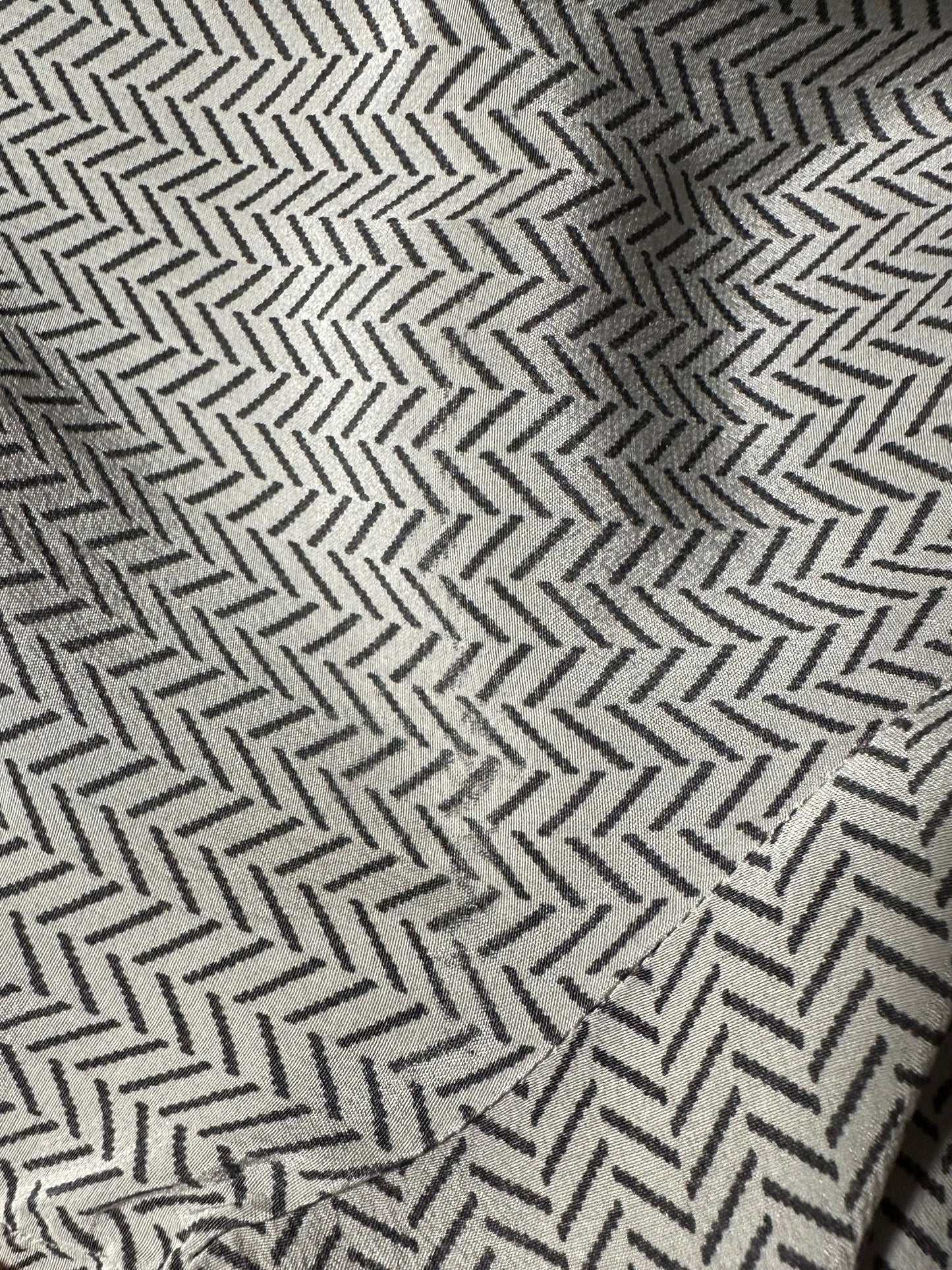 Camicia Sartoriale Anni ‘80 in Seta Grigia Tg.44/46