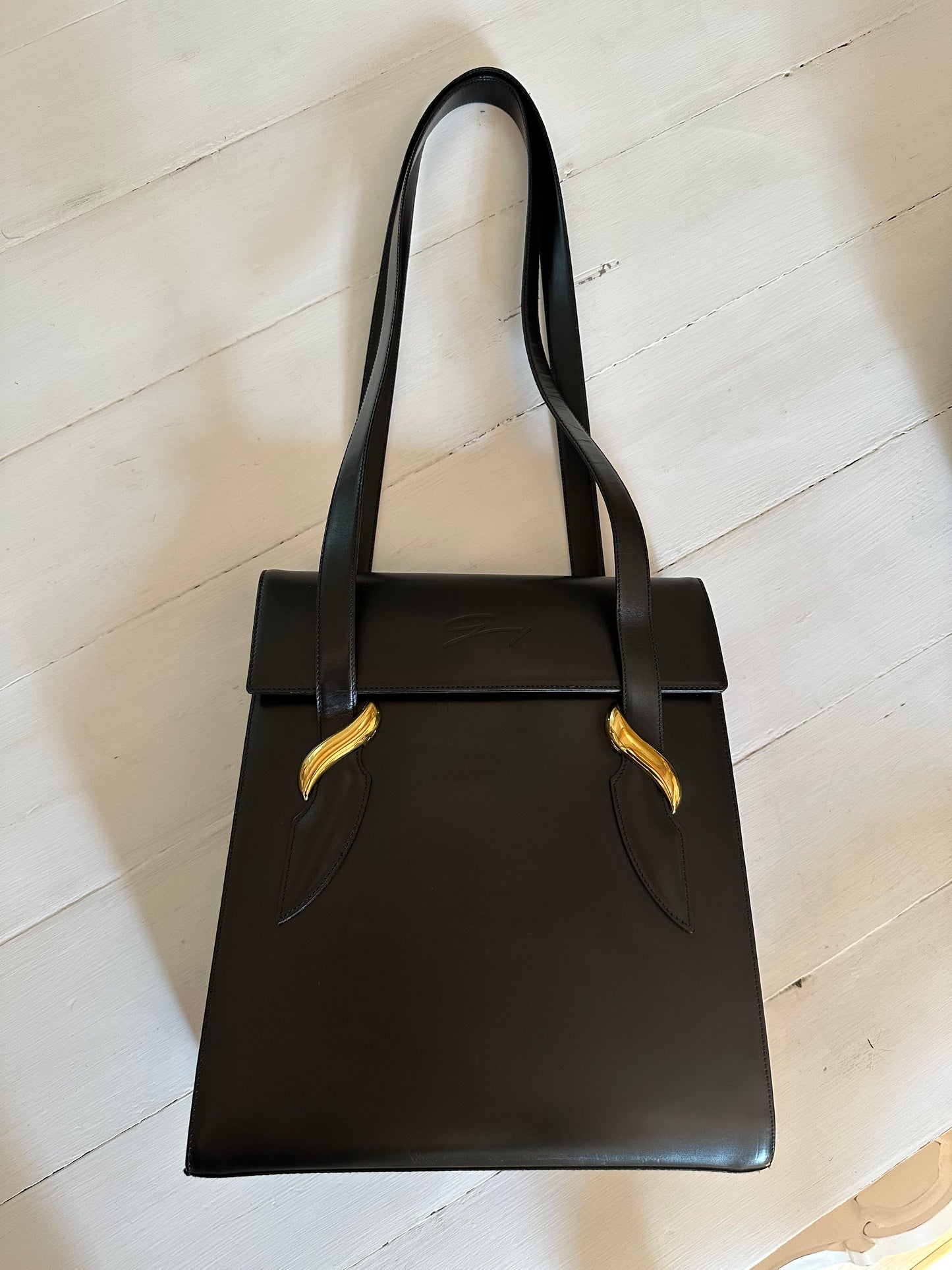 Borsa Genny Vintage Anni ‘80 Pelle Nera