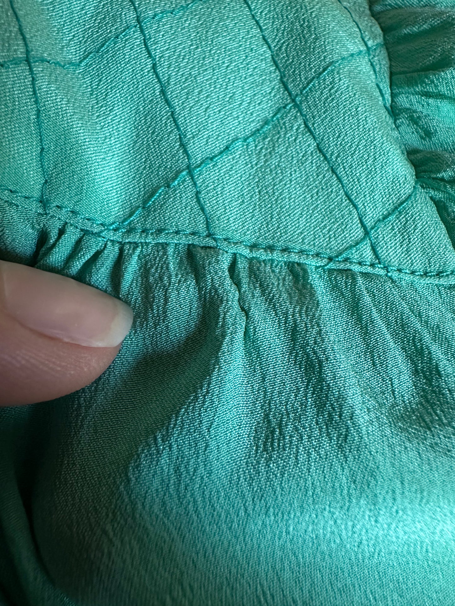 Camicia Vintage Anni ‘80 Sartoriale in Seta Verde Tg.fino 50