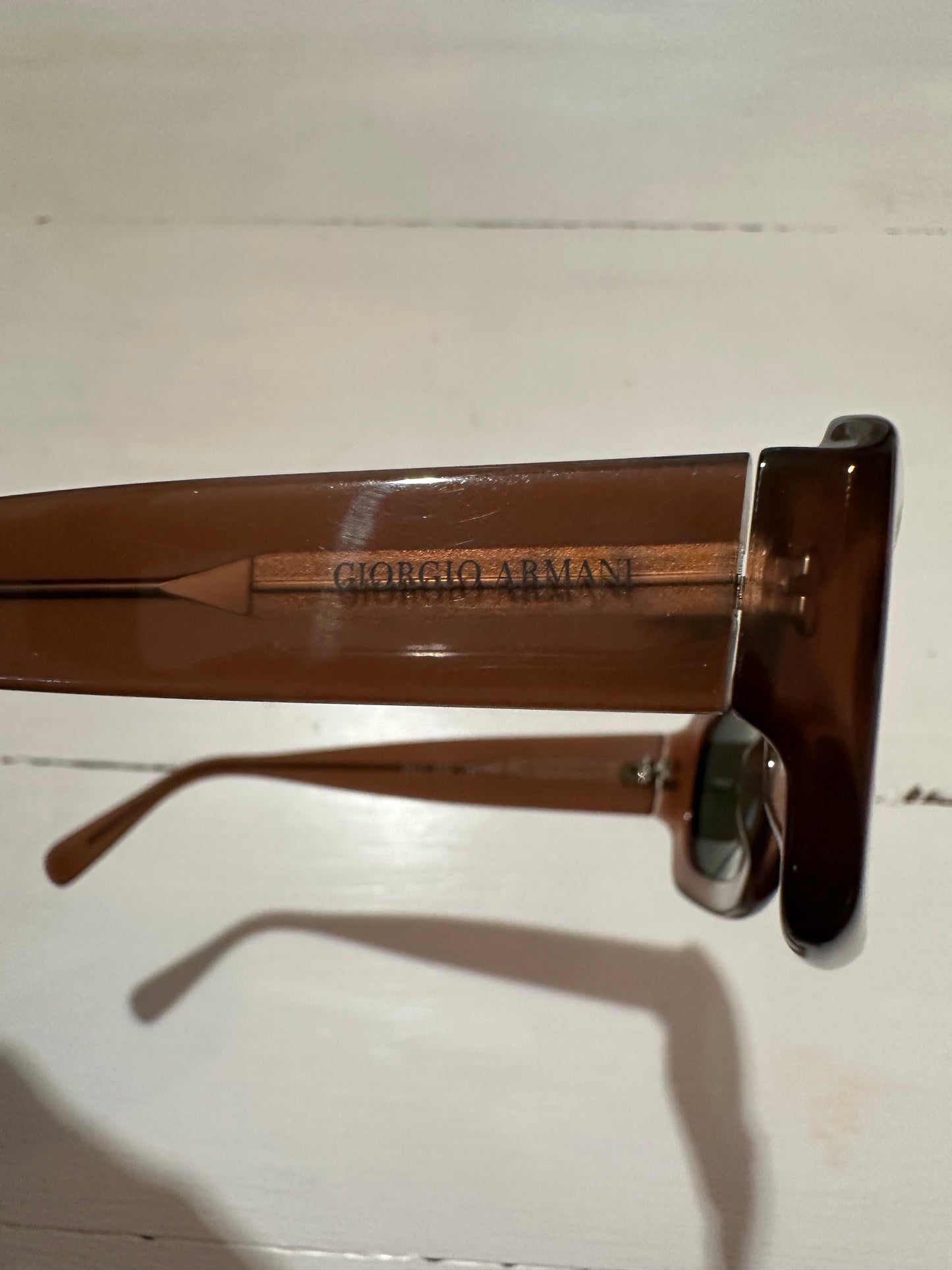 Occhiali da Sole Giorgio Armani Anni 2000 Malva Talpa