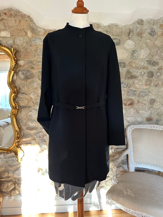Giacca Lunga / Soprabito ‘S Max Mara Nero Tg.46/48/50