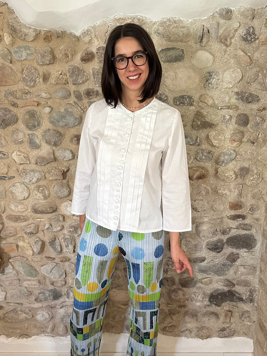 Camicia Anni ‘90 in Cotone Bianco Tg.42