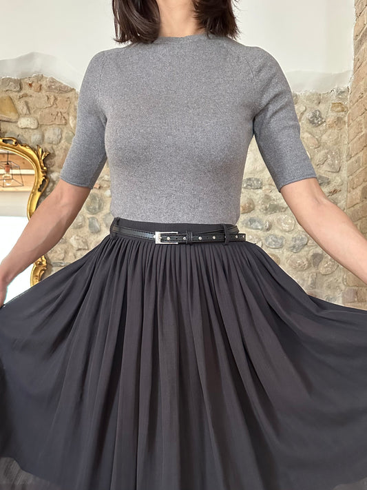 Maglia Maska Seta e Cashmere Grigia Tg.S/M