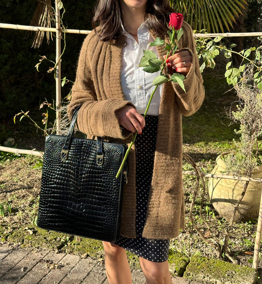 Cardigan Vintage Lana e Alpaca tg.S/M/L