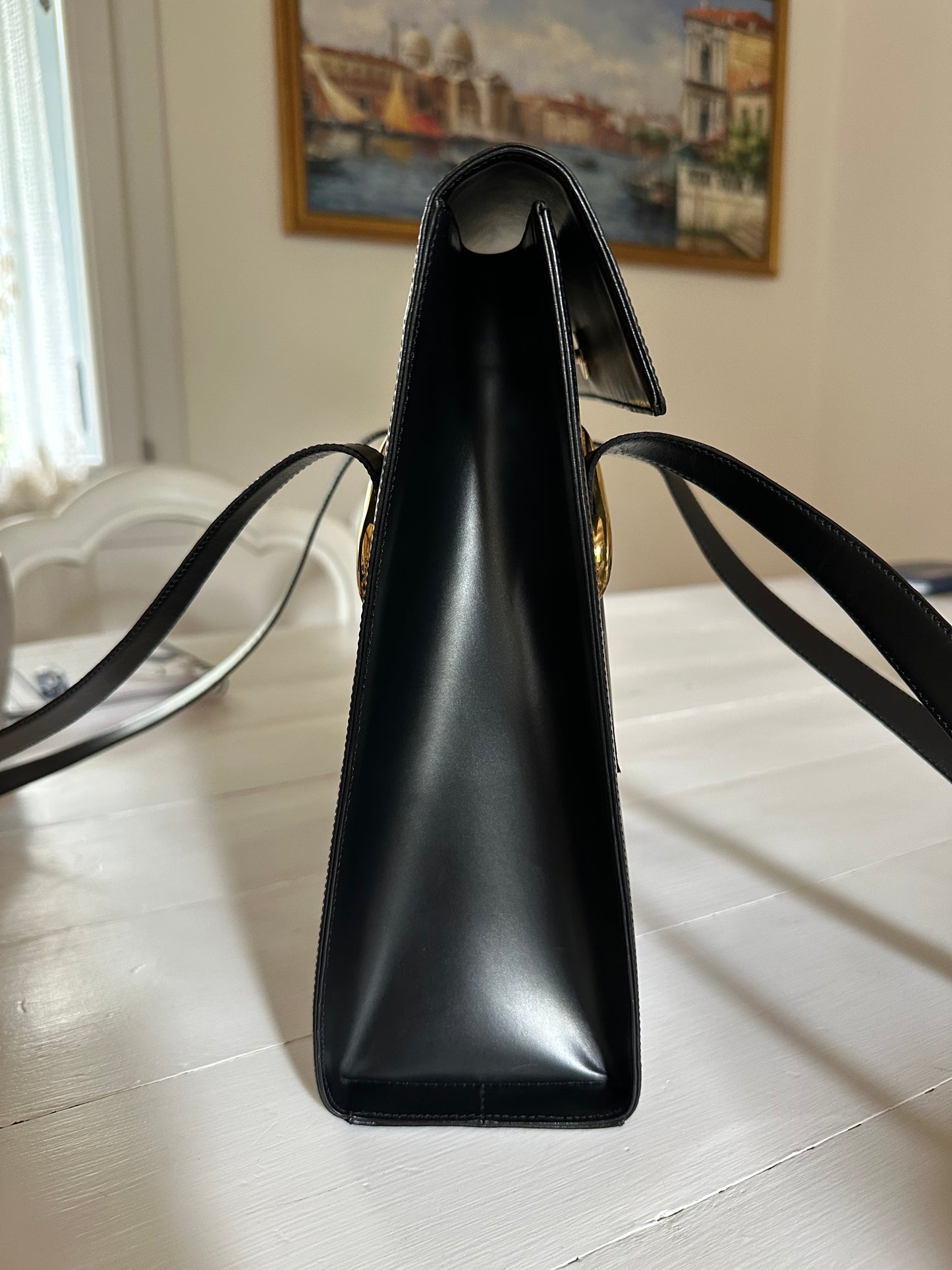 Borsa Genny Vintage Anni ‘80 Pelle Nera