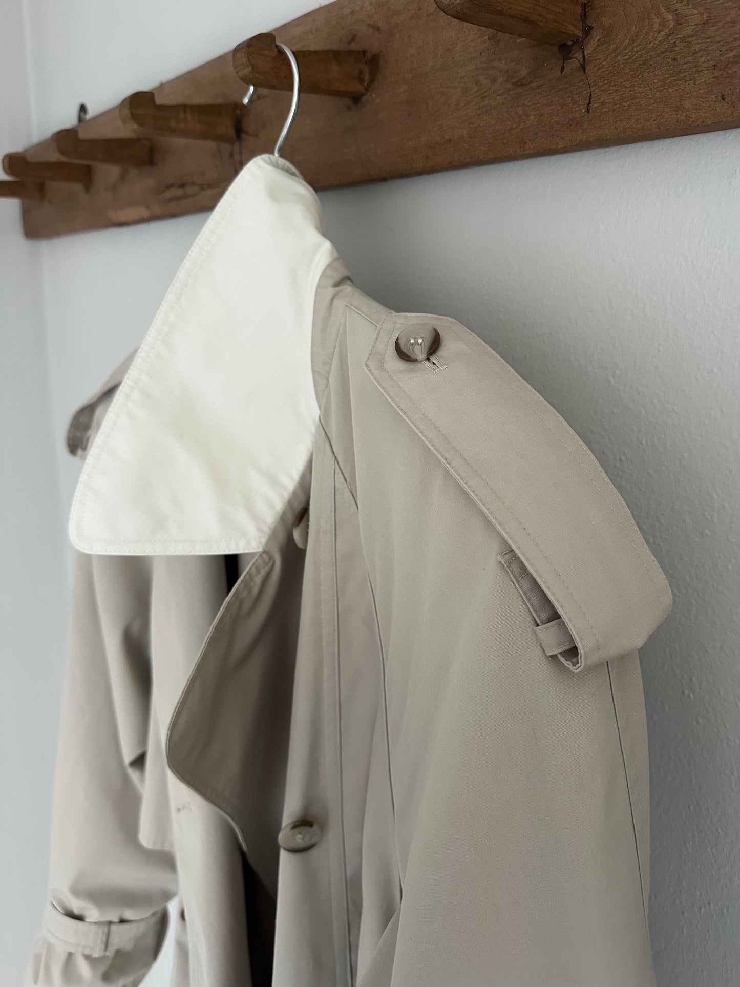 Trench Vintage Classico Grigio Chiaro Tg.Fino 48