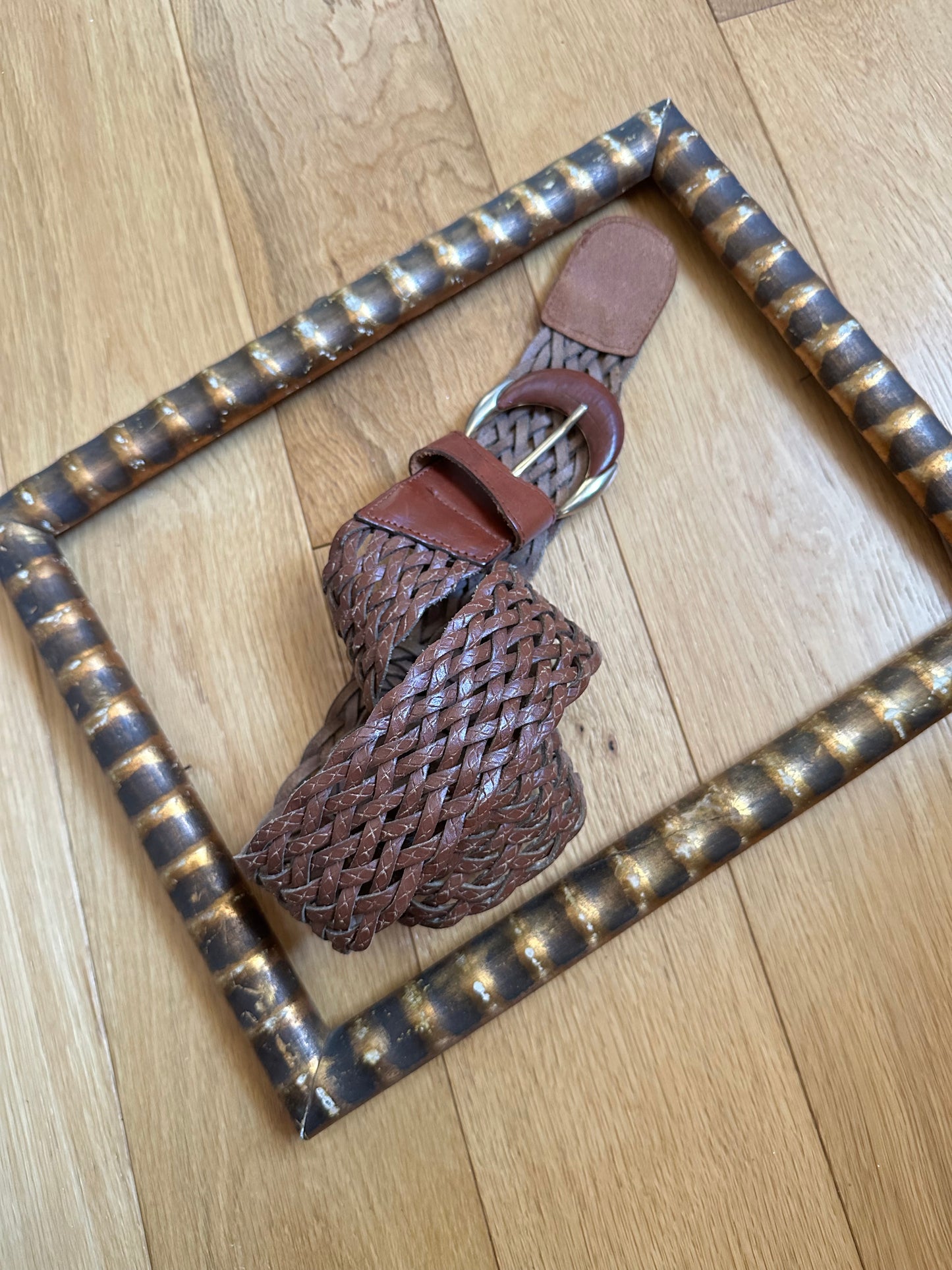 Cintura Vintage in Pelle Cuoio Tg.