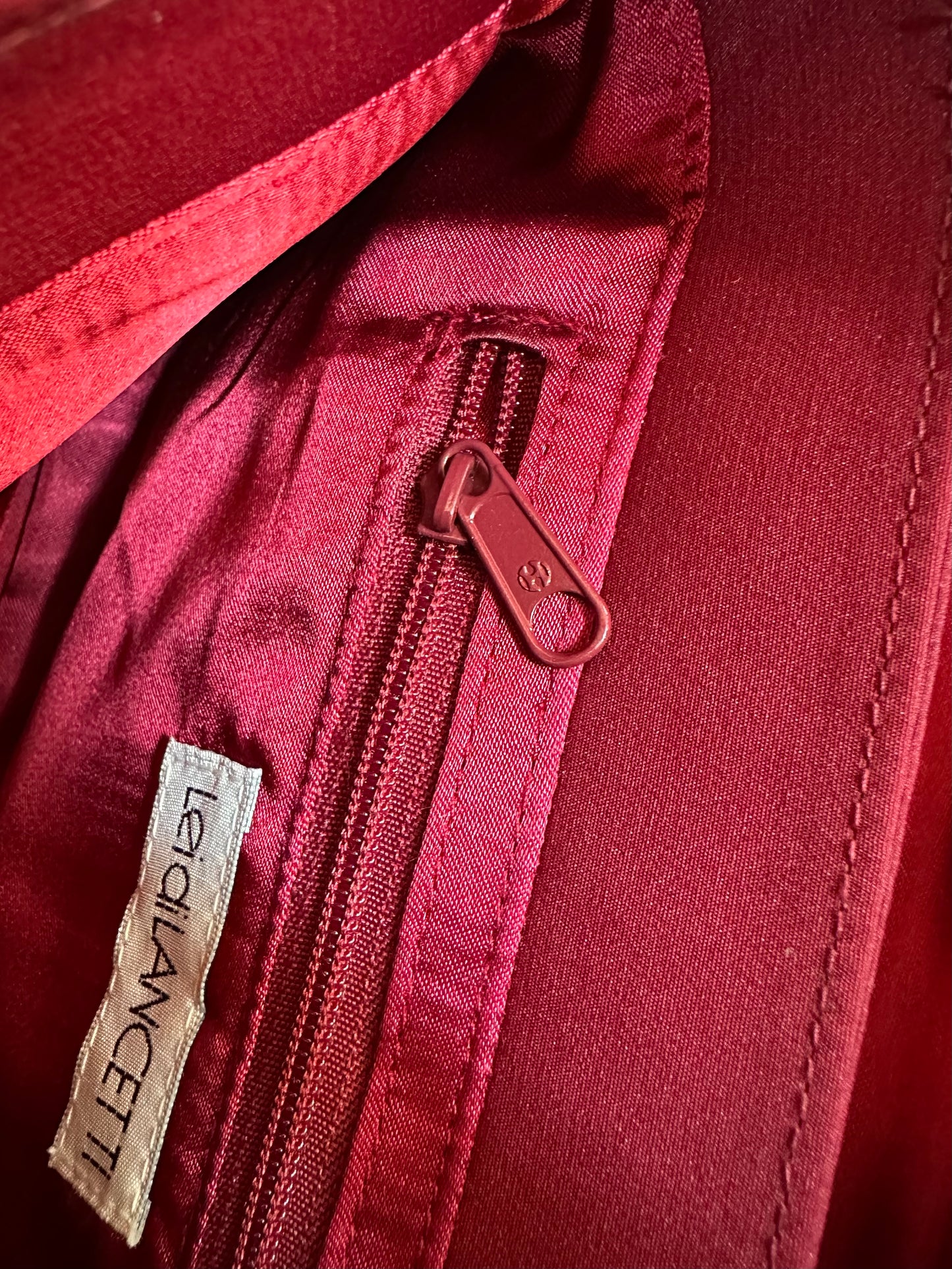 Borsa Lancetti Bordeaux con Paillettes