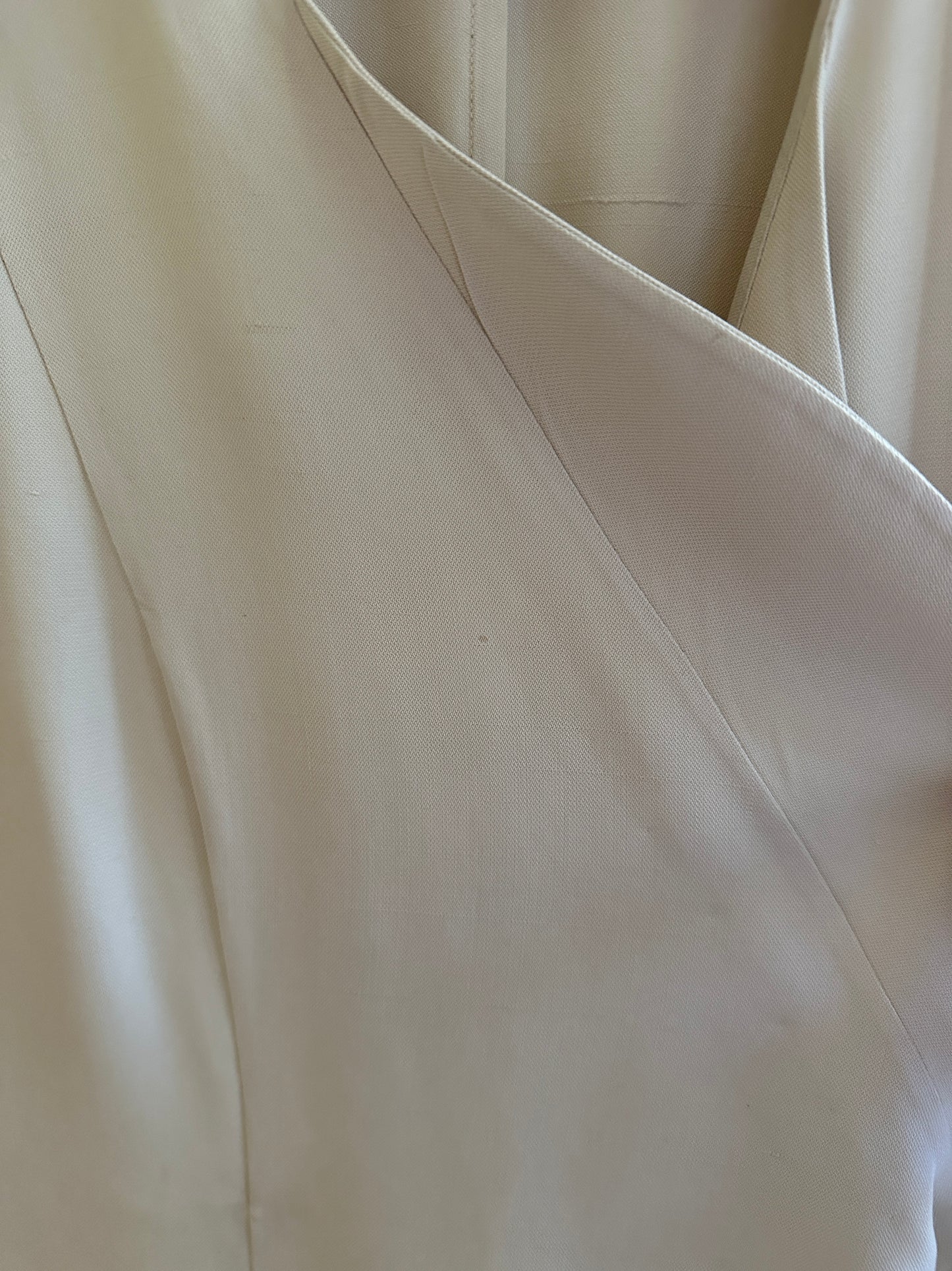 Abito Krizia Anni ‘80 100% Seta Beige Tg.44/46