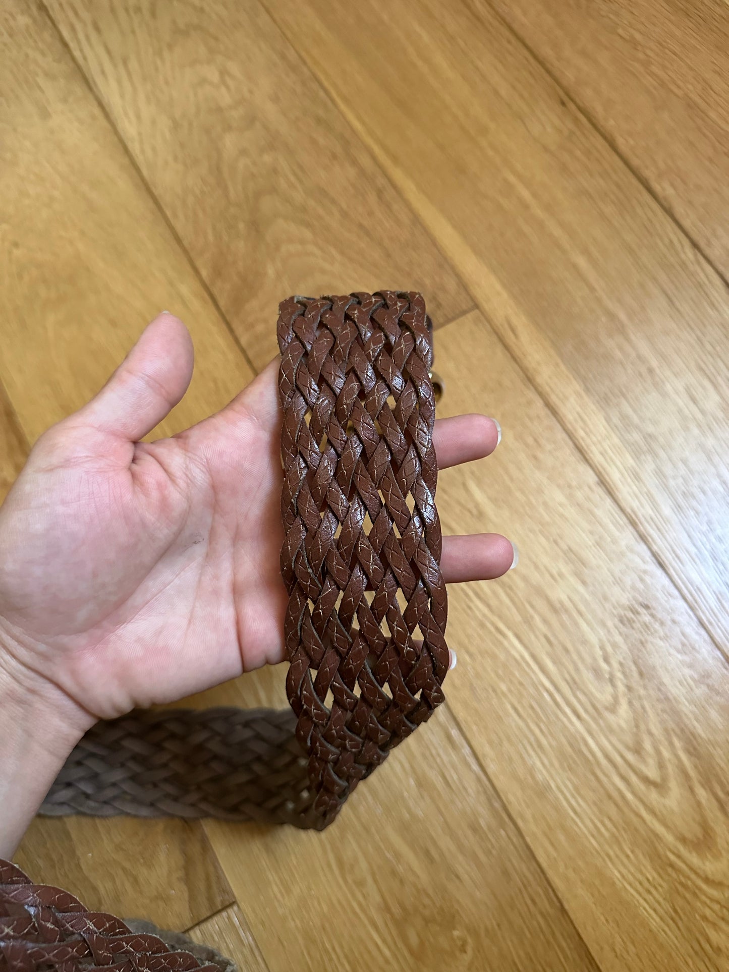 Cintura Vintage in Pelle Cuoio Tg.