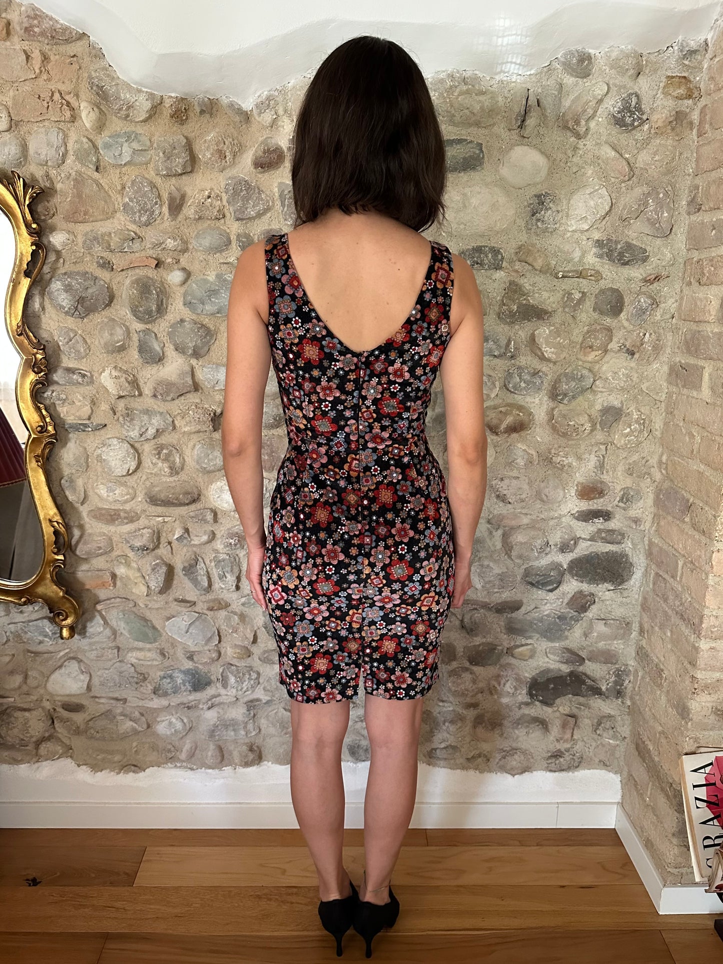 Abito D&G Tubino Vintage Anni ‘90 Fantasia Floreale