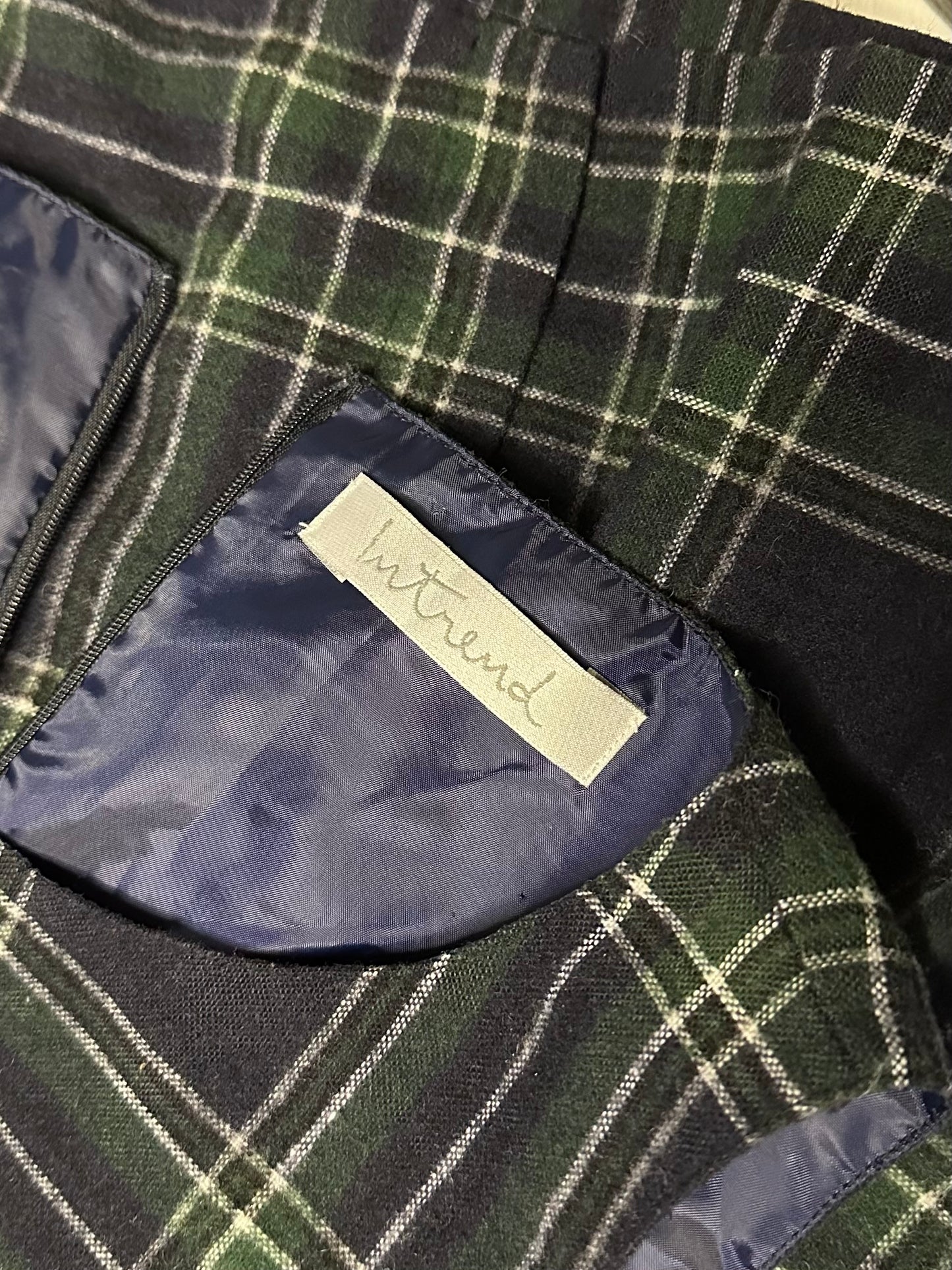 Abito Tartan Smanicato Intrend Blu Tg.42/44