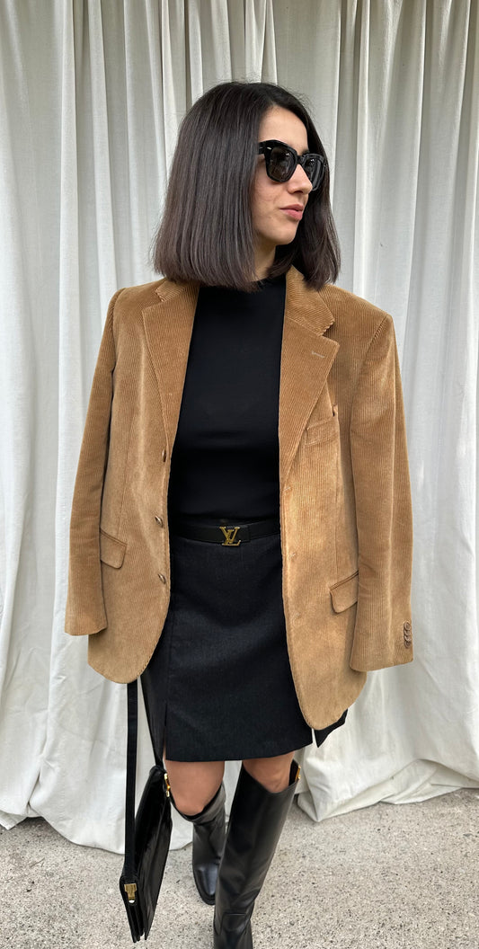 Giacca Velluto Coste Cammello Tg.44/46