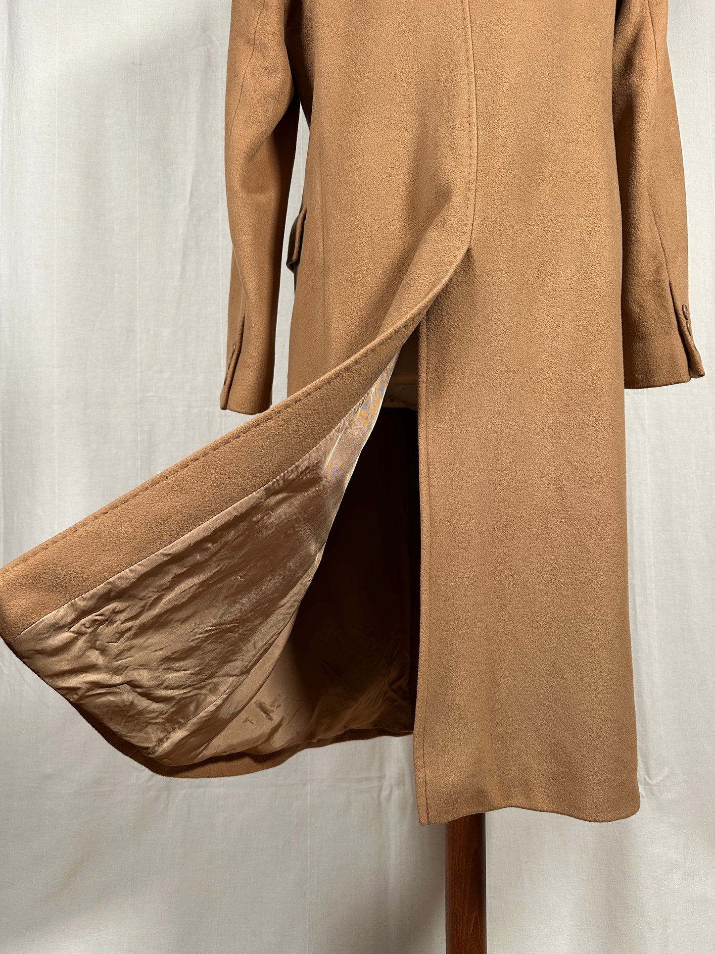 Cappotto Vintage Anni ‘90 Superior in Lana e Cachemire Cammello