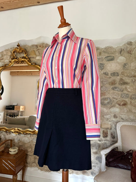 Gonna Aspesi in Lana Blu Tg.42/44