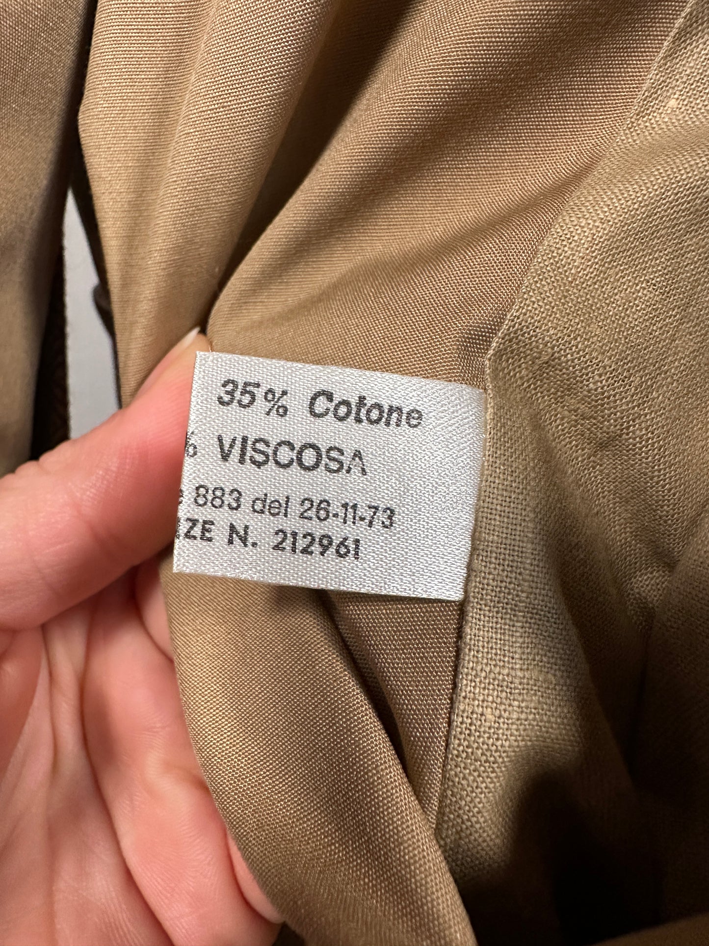 Trench Double-face Salvadori Nuovo Vintage Fine Anni ‘70