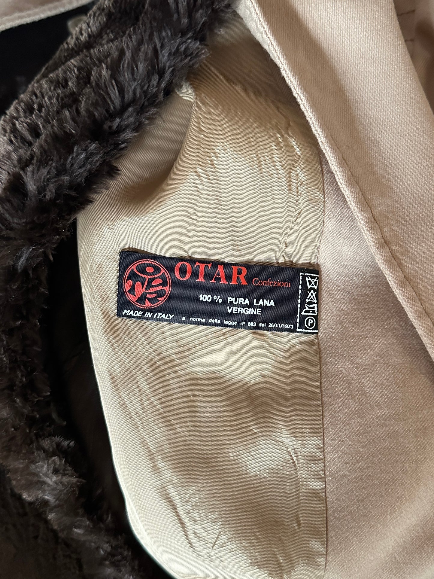 Cappotto Anni ‘70 in Lana con Gilet in Castoro