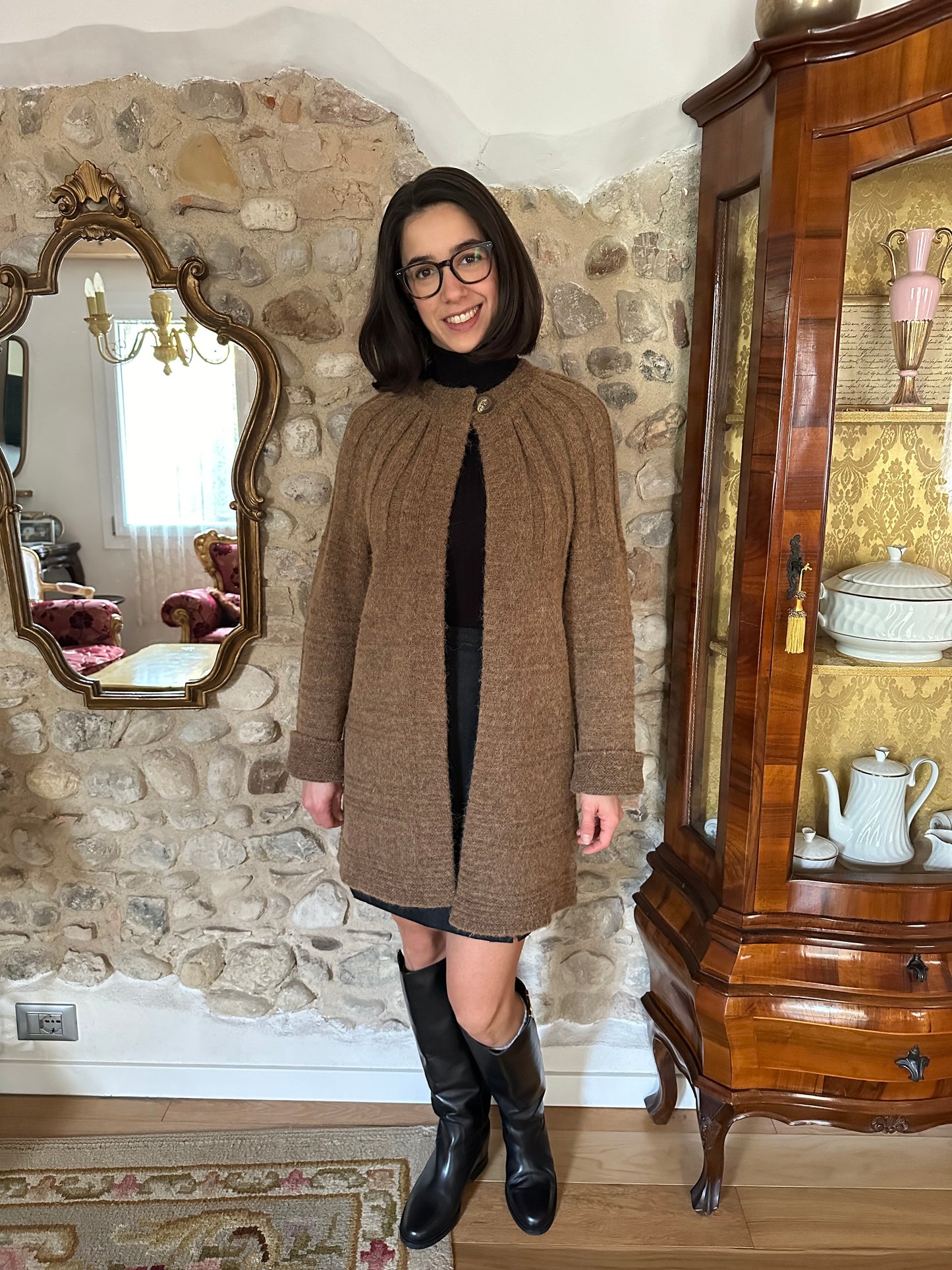 Cardigan Vintage Lana e Alpaca tg.S/M/L