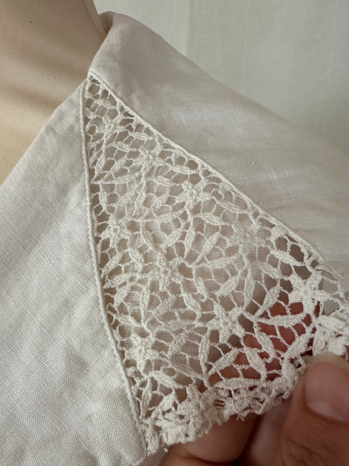 Camicia Vintage Anni ‘80 in Lino Bianca