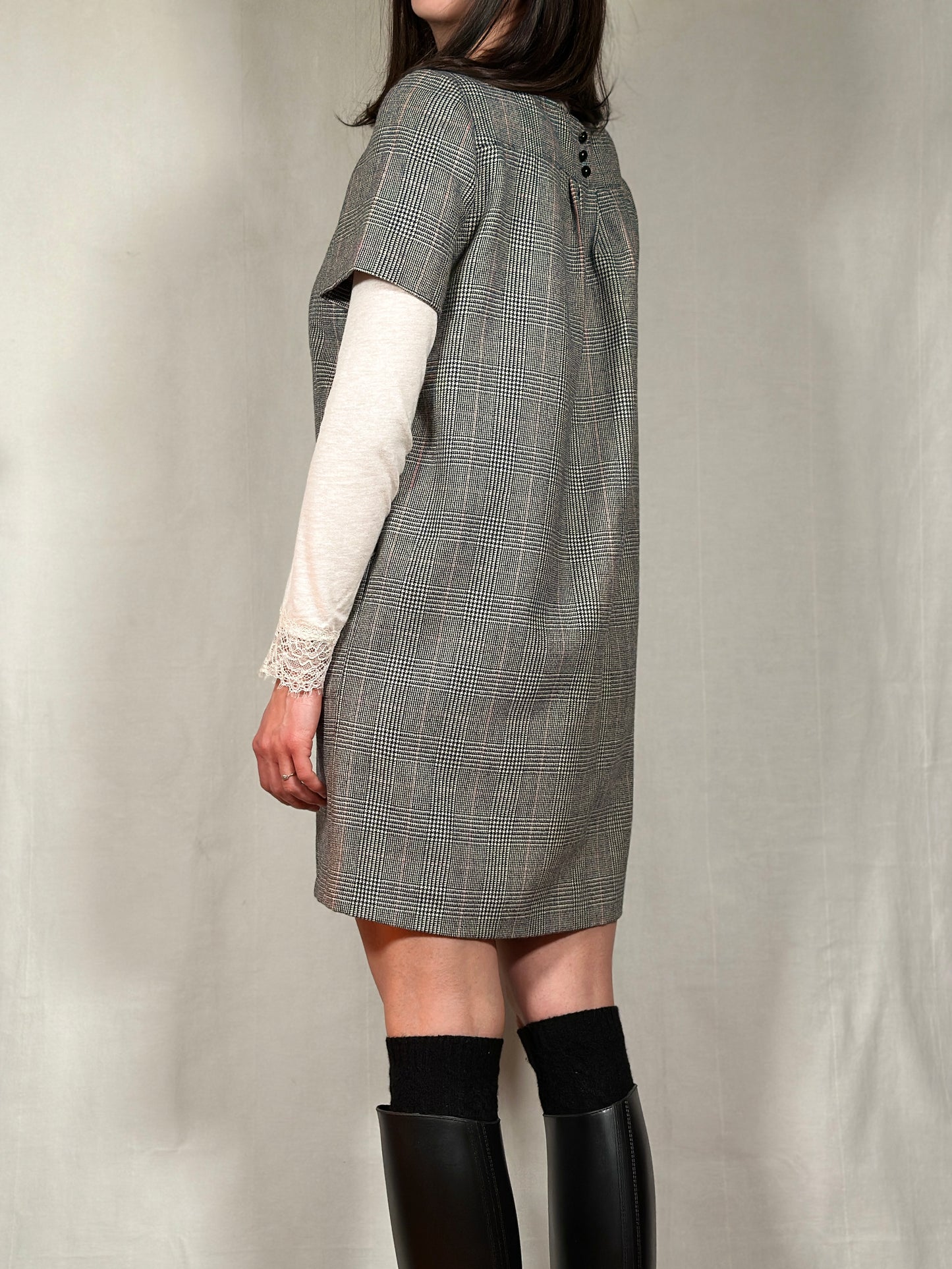 Abito Anni ‘80 in Lana Principe di Galles