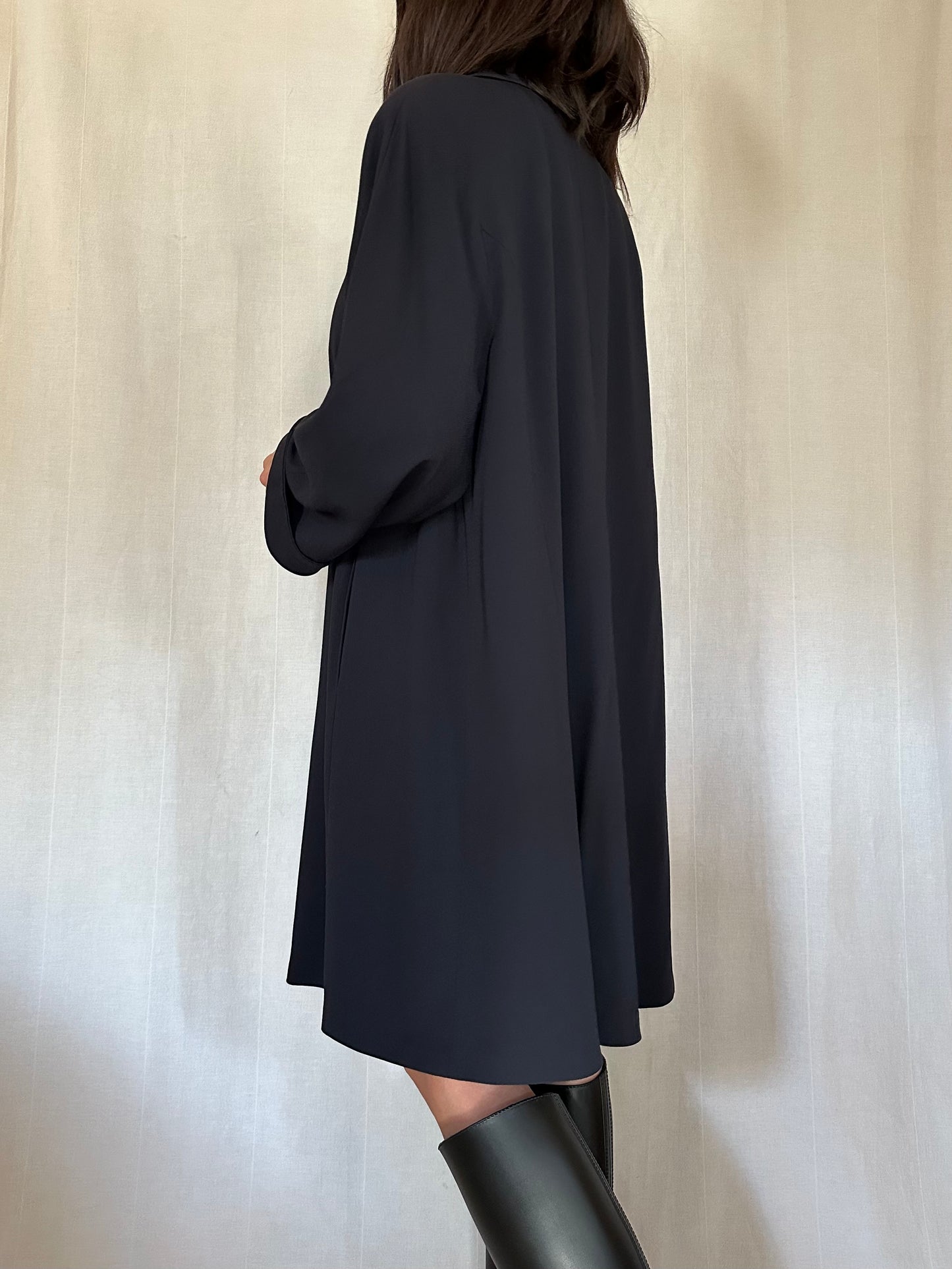 Soprabito / Giaccone Marina Rinaldi Lana e Viscosa Blu Tg.50/52