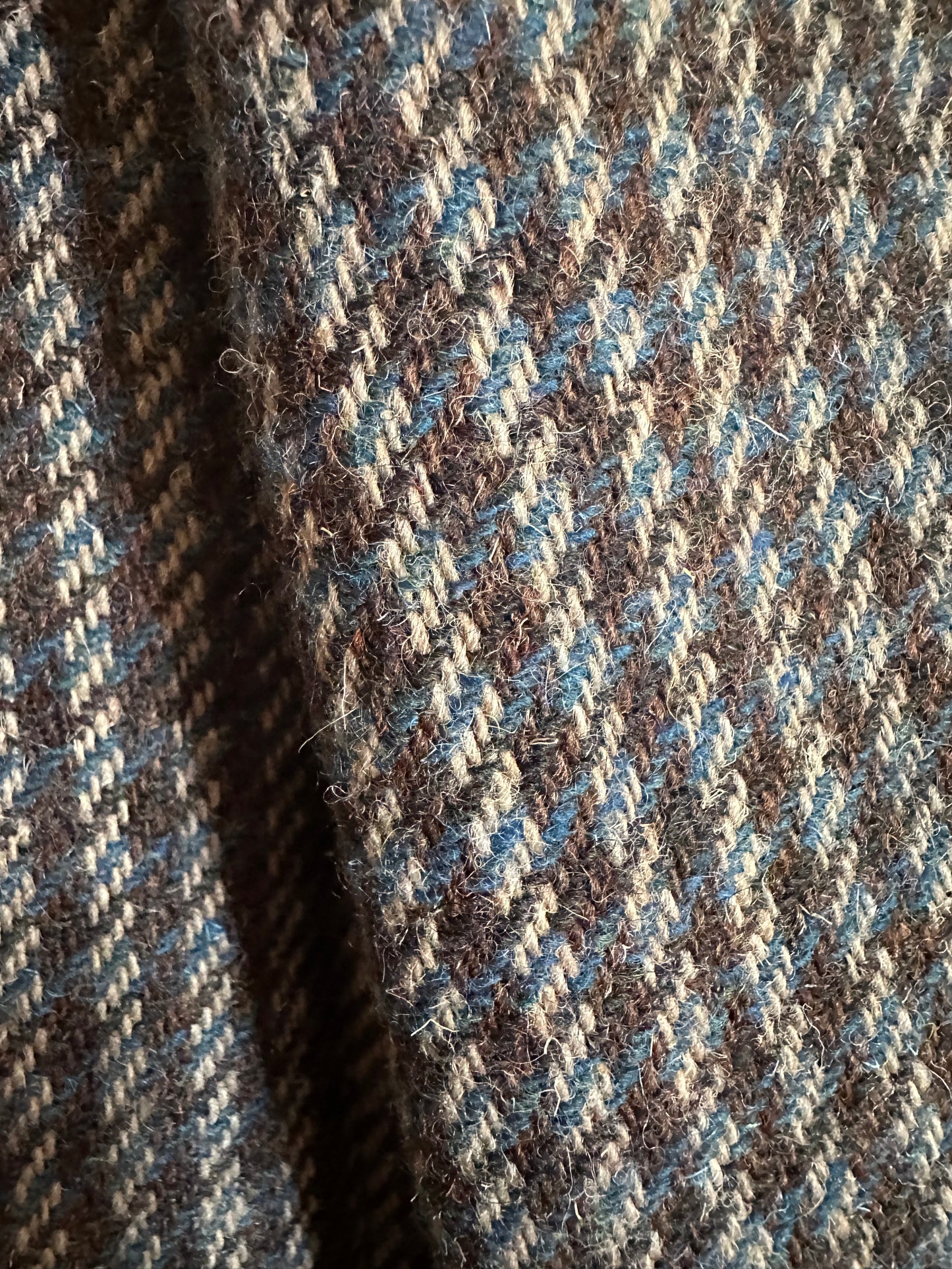 Giacca Corilady Anni ‘90 in Lana Marrone/Panna/Blu Tg.42/44