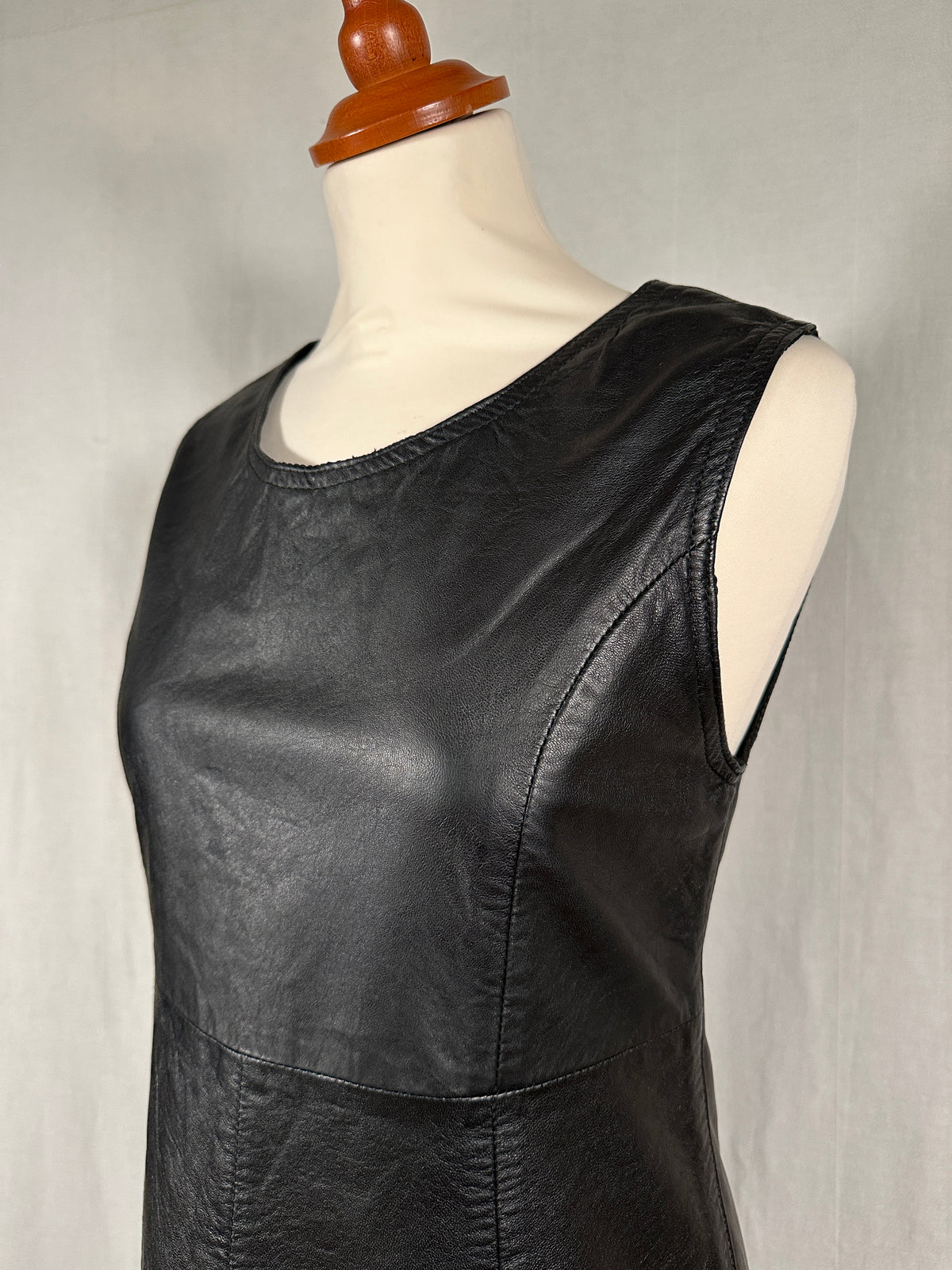 Abito Vintage Elisa Landri Anni ‘90 in Pelle Nera