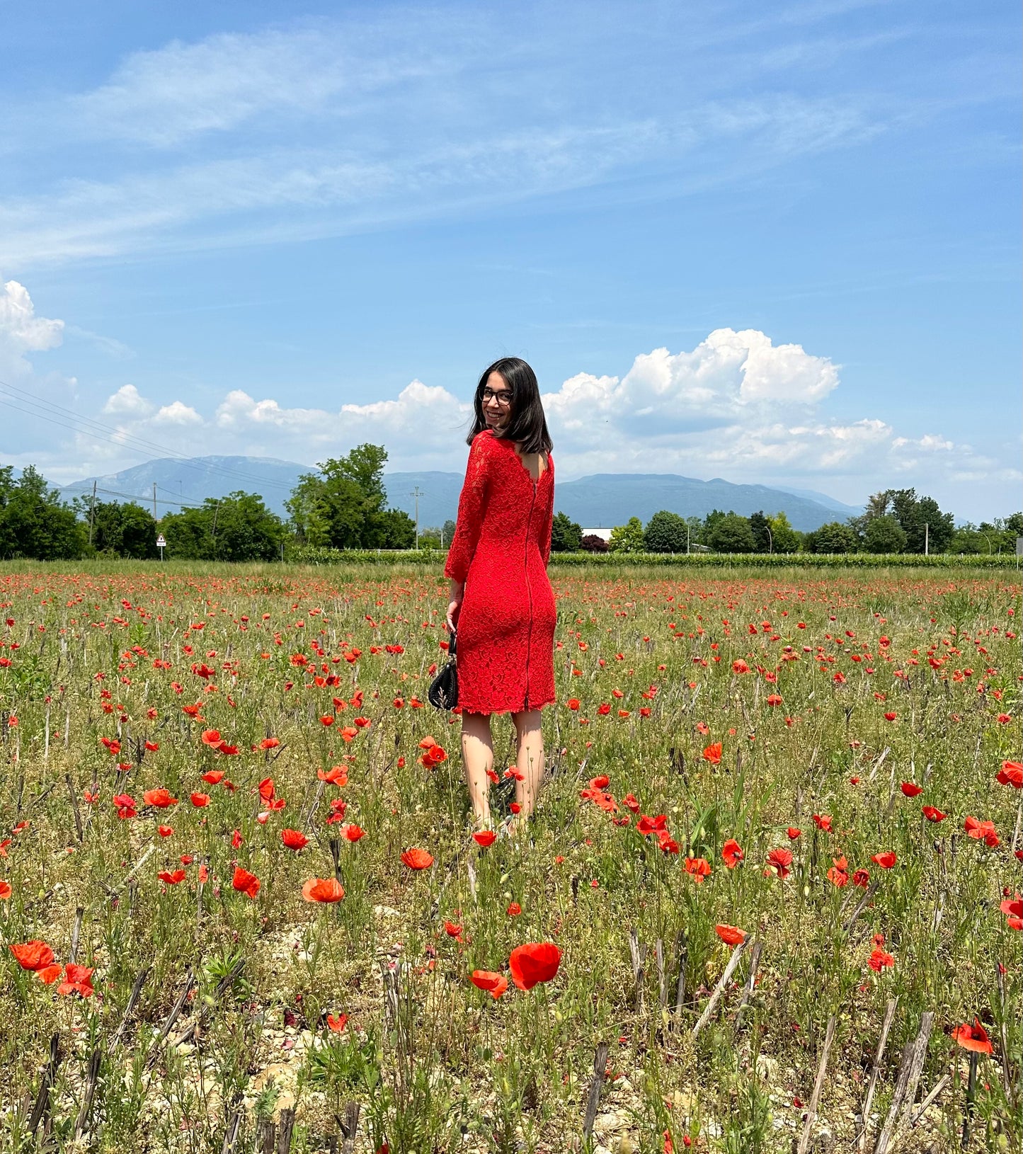 Abito Diane Von Furstenberg in Pizzo Corallo Tg.44