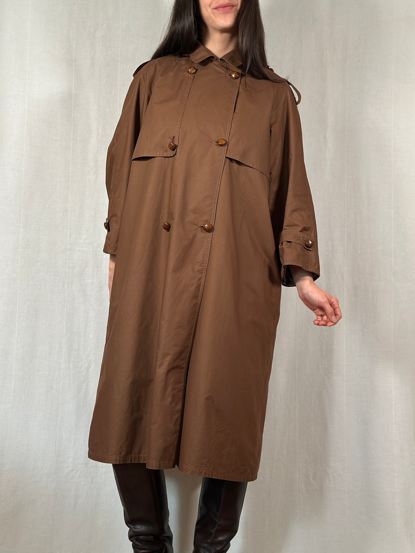 Trench Sartoriale Vintage Anni ‘70 Marrone