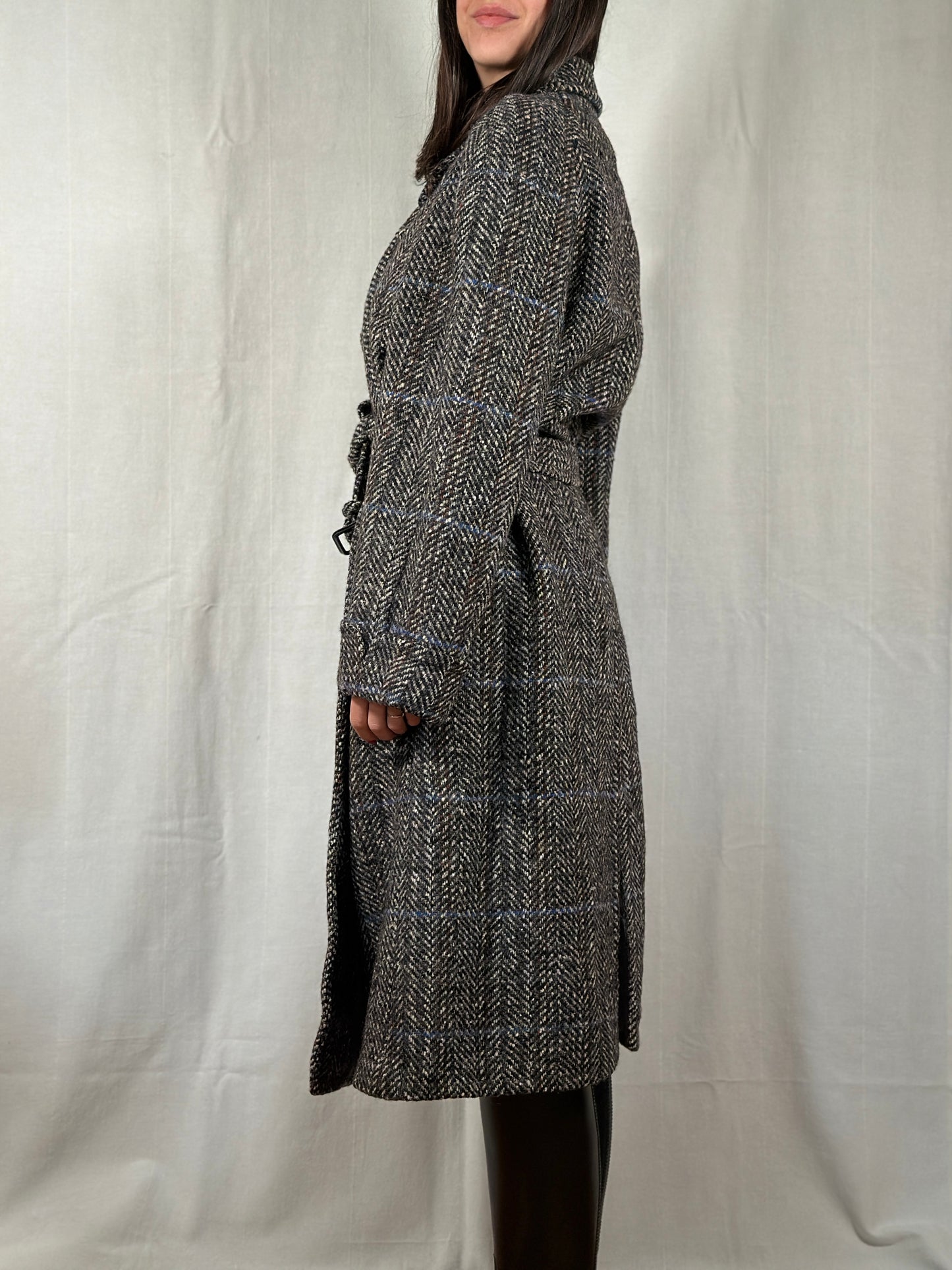 Cappotto Corneliani Vintage Anni ‘80 in Lana Spigata